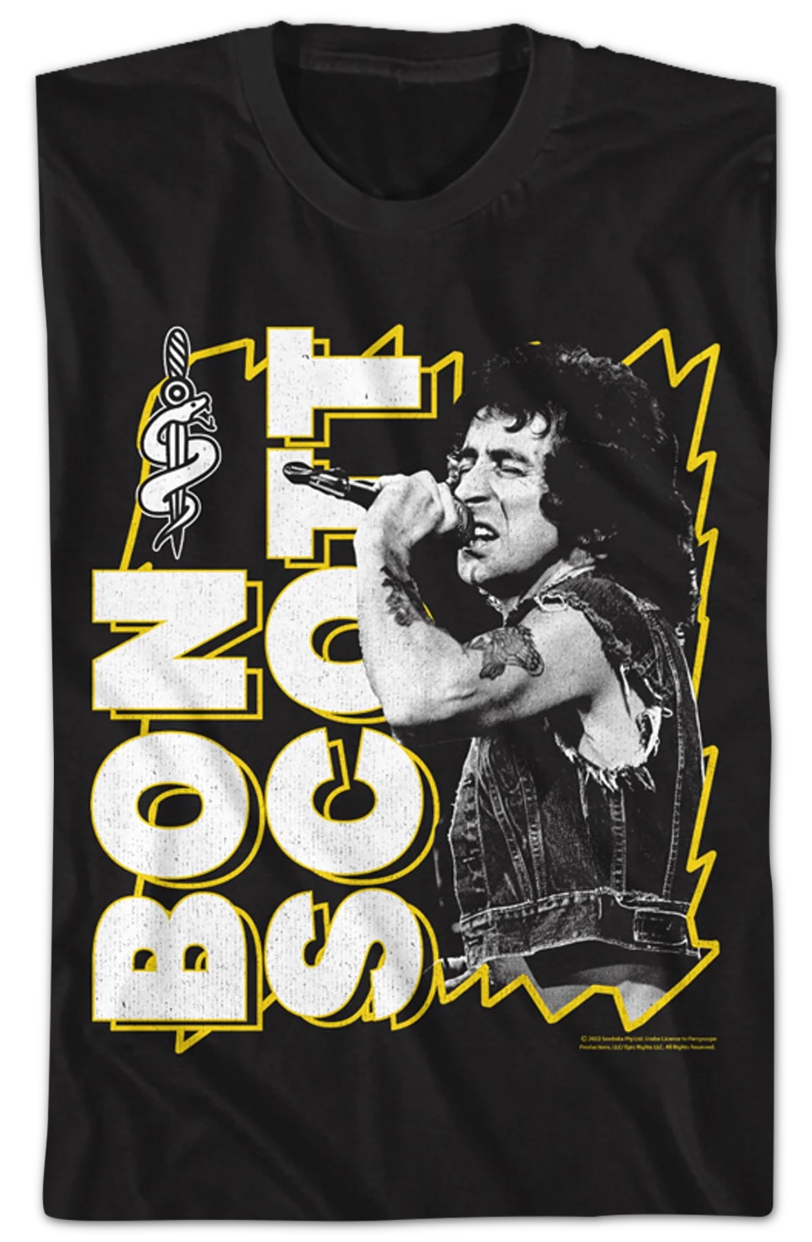 Lightning Frame Bon Scott T-Shirt - Image 2