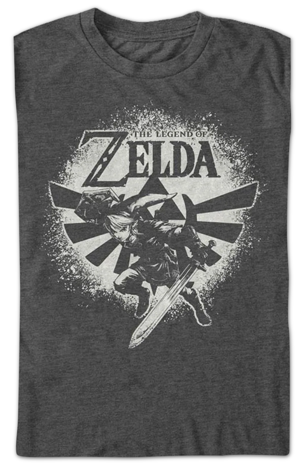 Link Paint Splatter Pose Legend of Zelda T-Shirt - Image 2