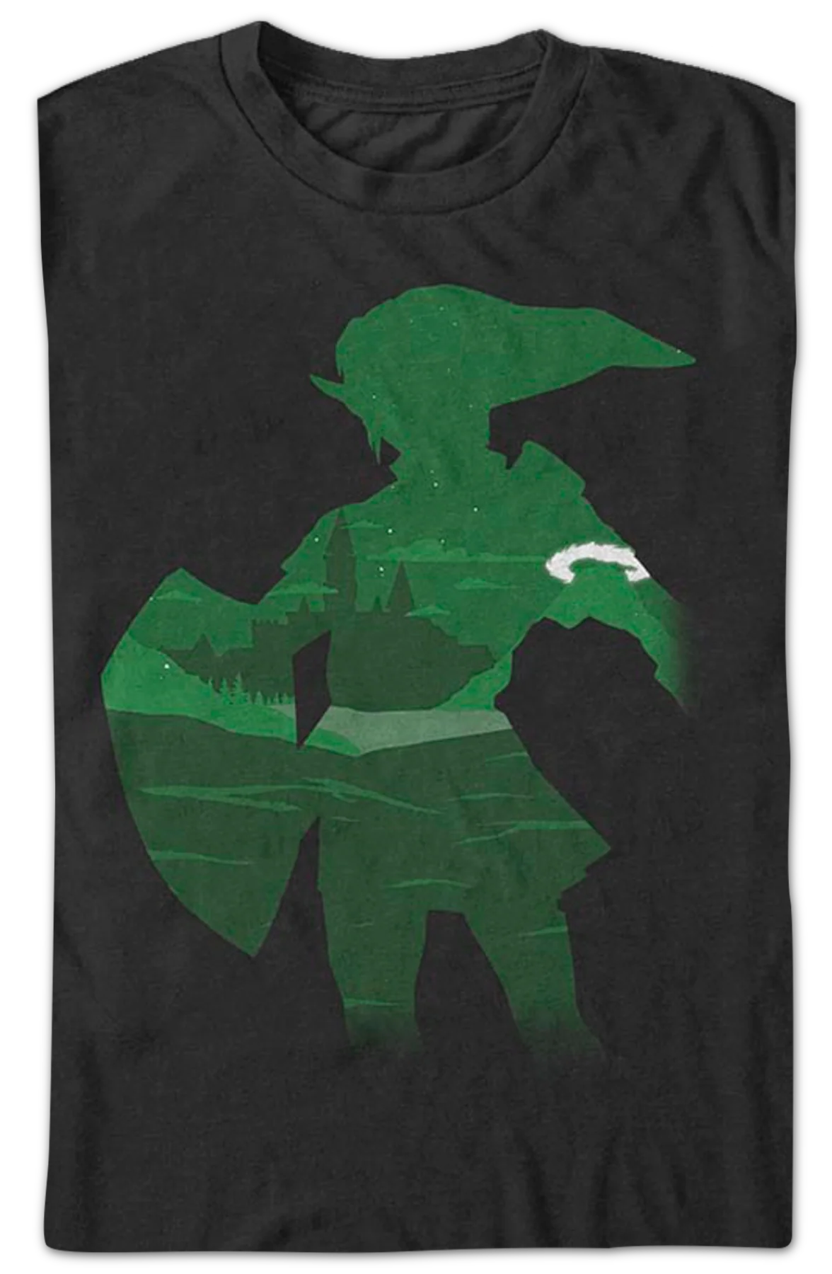 Link Silhouette Legend of Zelda Nintendo T-Shirt - Image 2