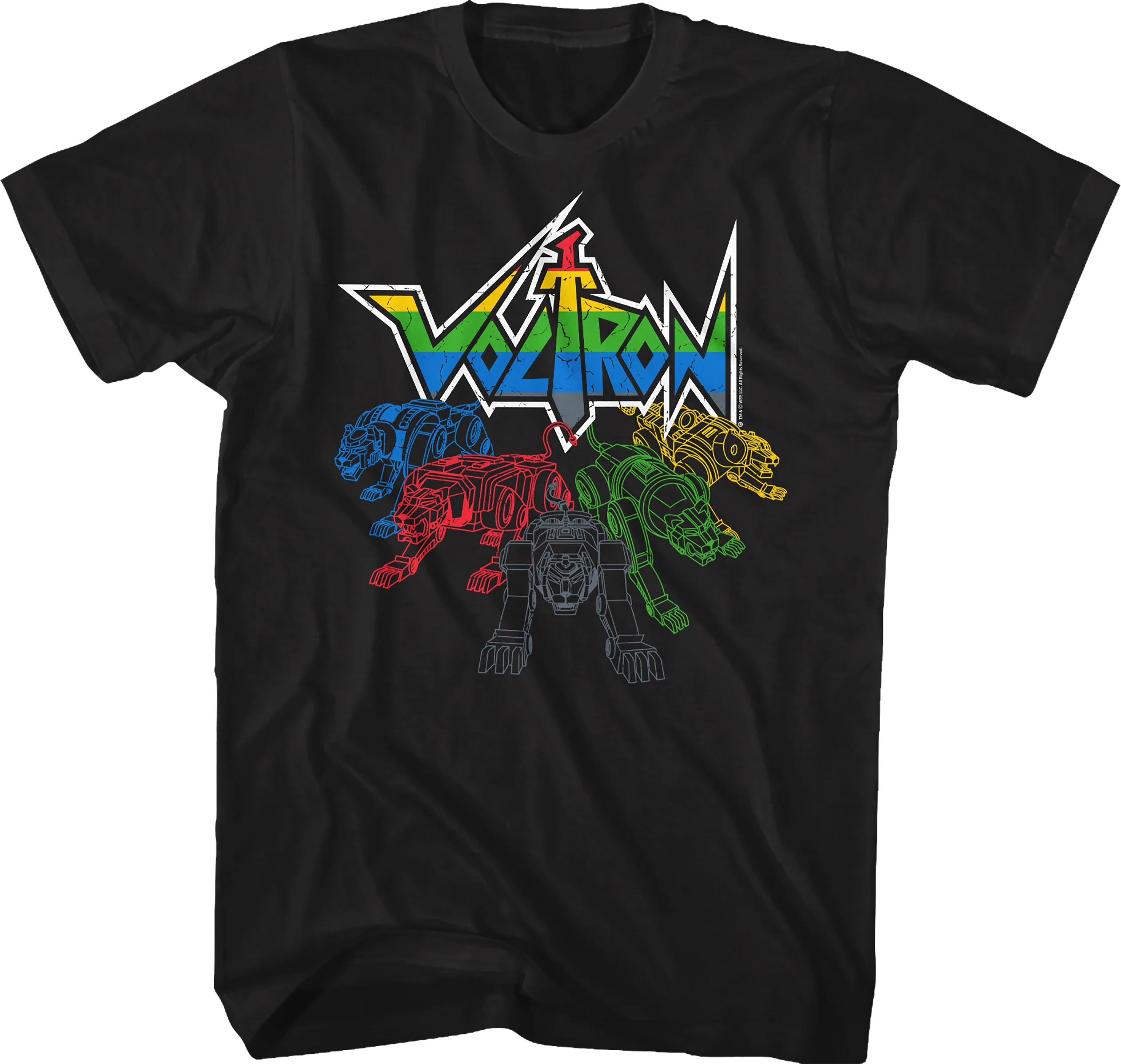 Lions Outlined Voltron T-Shirt