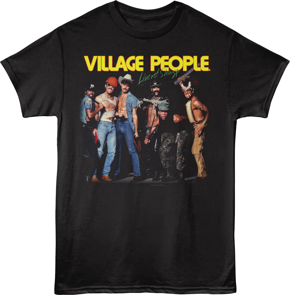 Live and Sleazy Village People T-Shirt