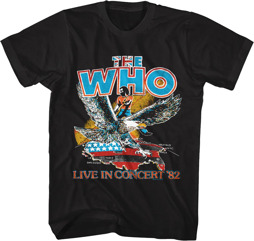 Live In Concert '82 The Who T-Shirt