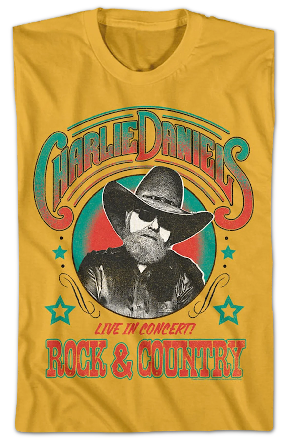 Live In Concert Charlie Daniels T-Shirt - Image 2