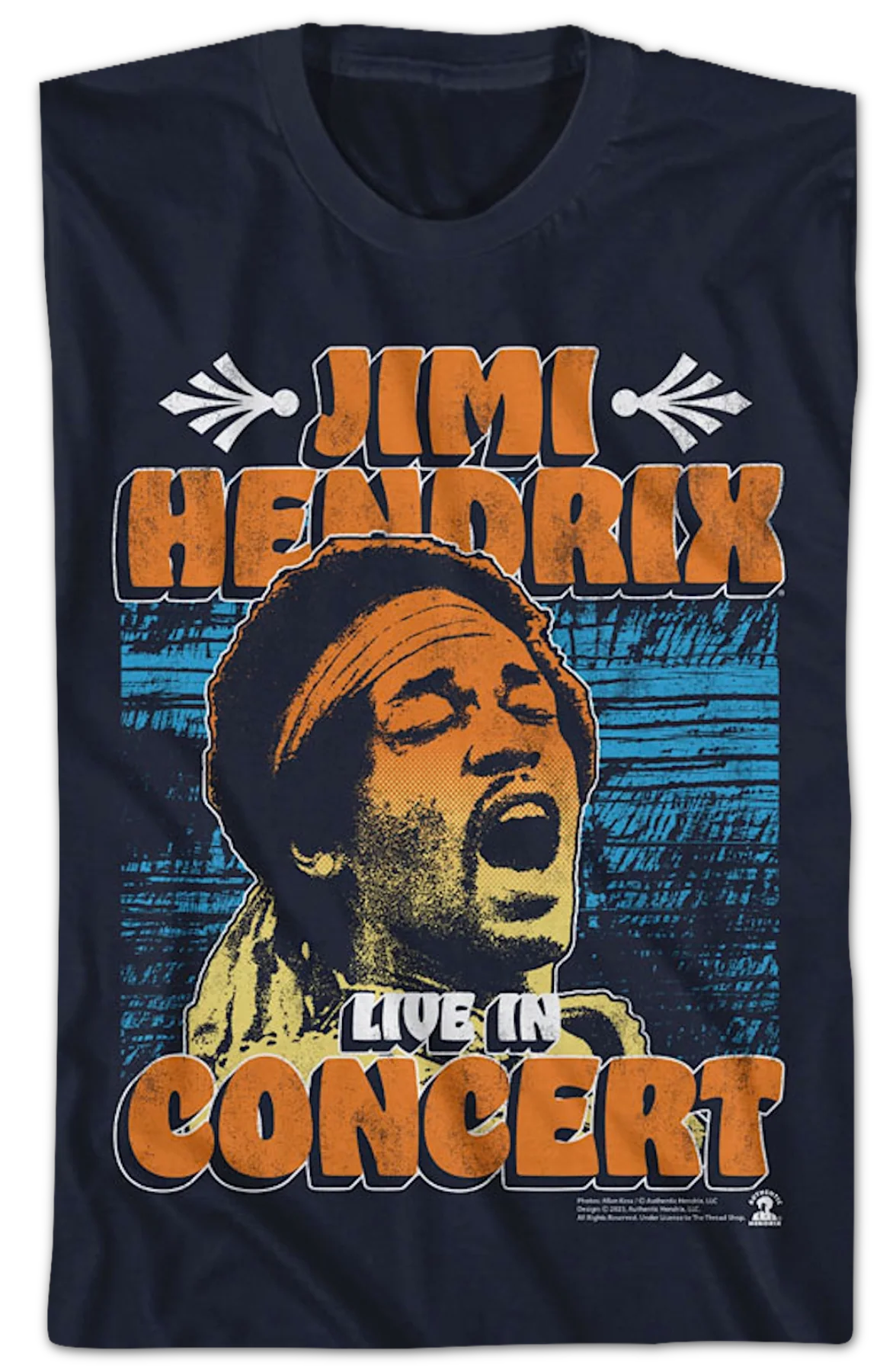 Live In Concert Jimi Hendrix T-Shirt - Image 2