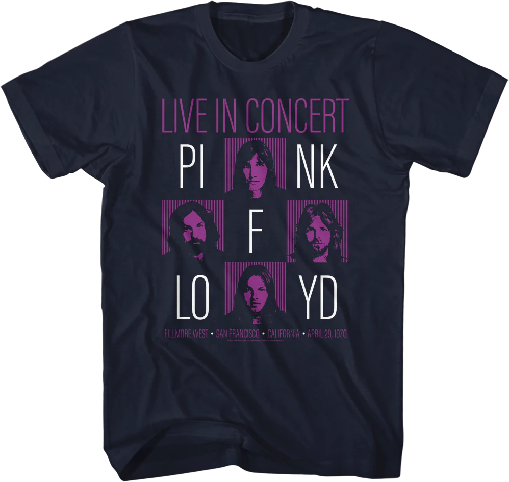 Live In Concert Pink Floyd T-Shirt