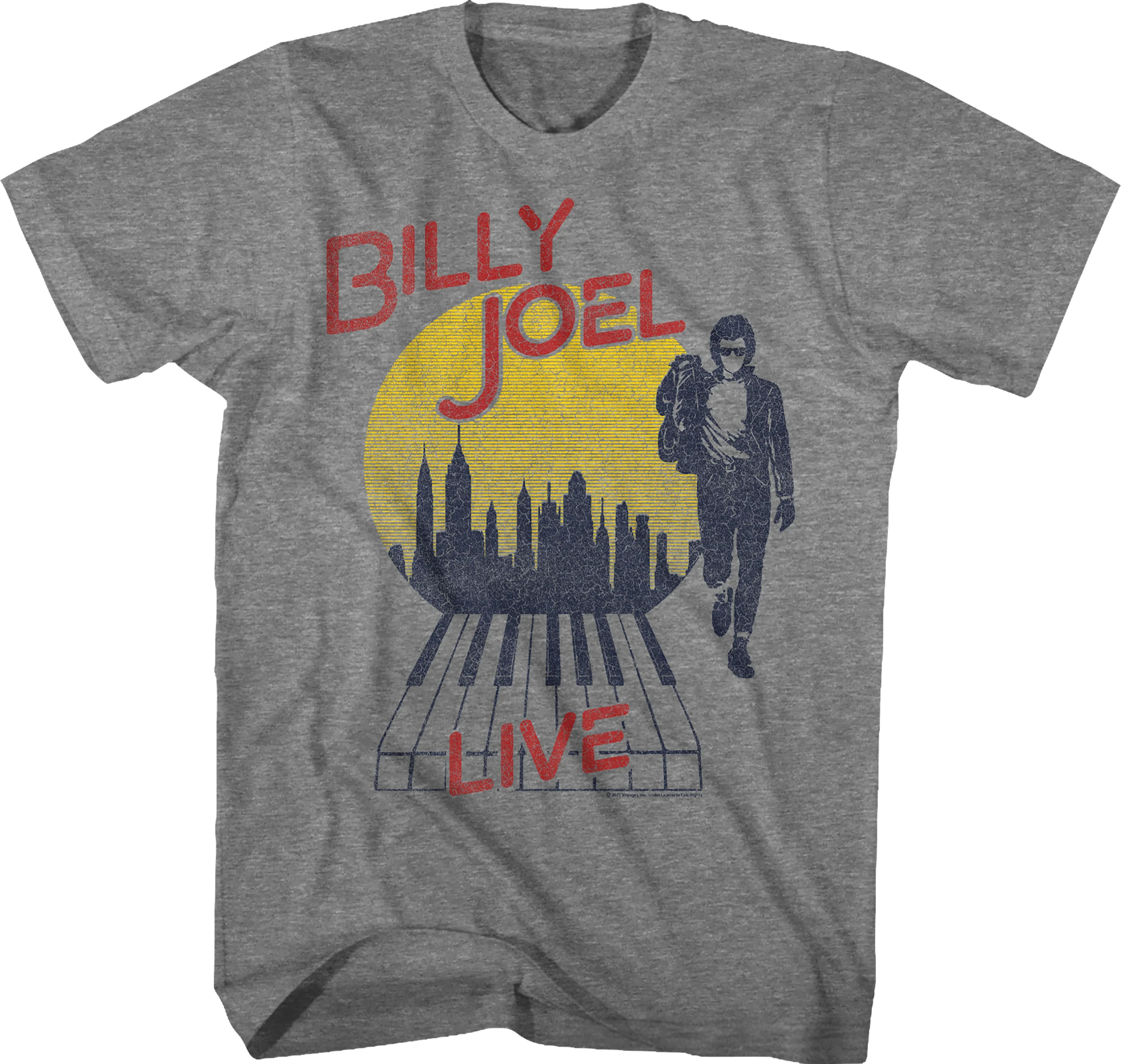 Live Silhouette Billy Joel T-Shirt