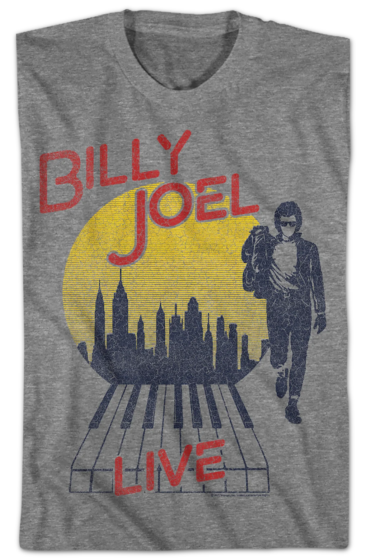 Live Silhouette Billy Joel T-Shirt - Image 2