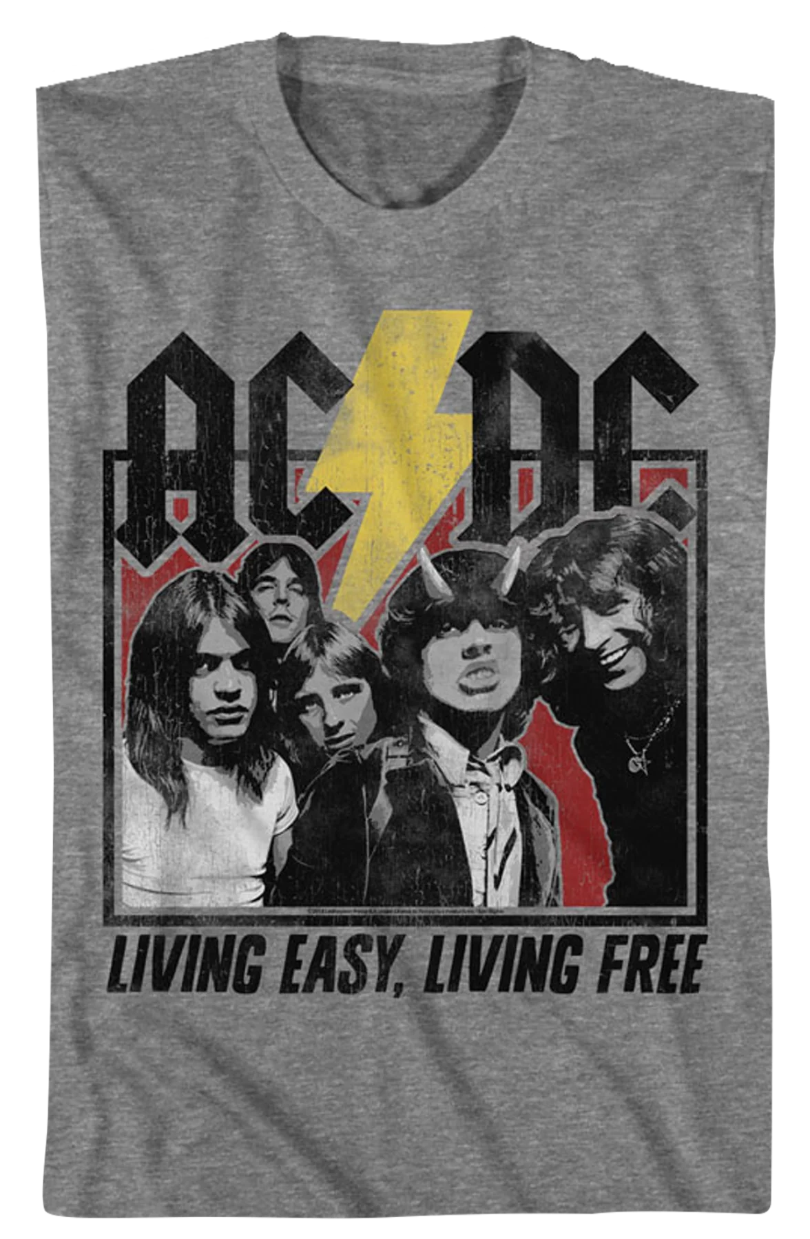 Living Easy Living Free ACDC T-Shirt - Image 2