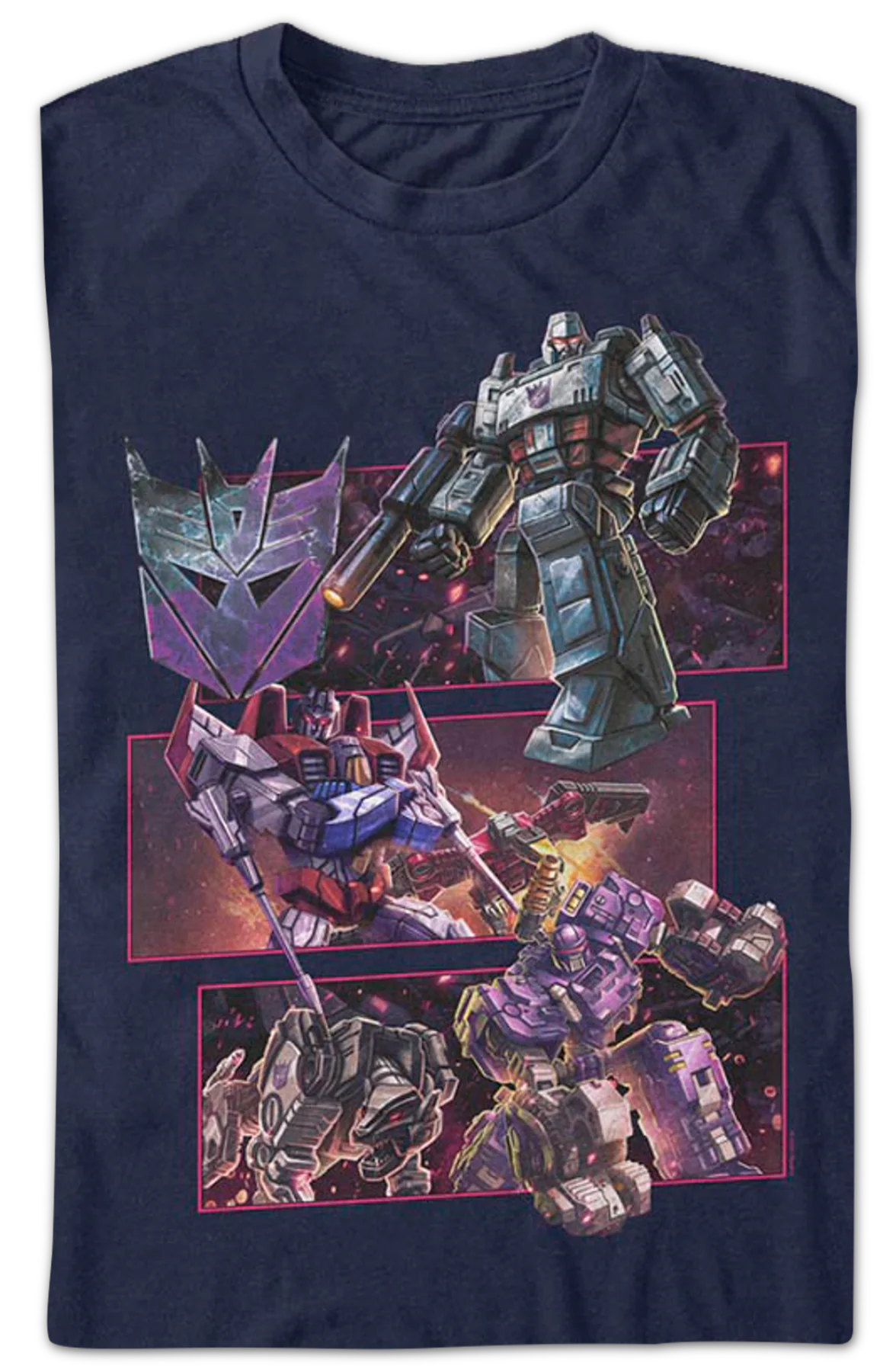 Logo And Decepticons Transformers T-Shirt - Image 2