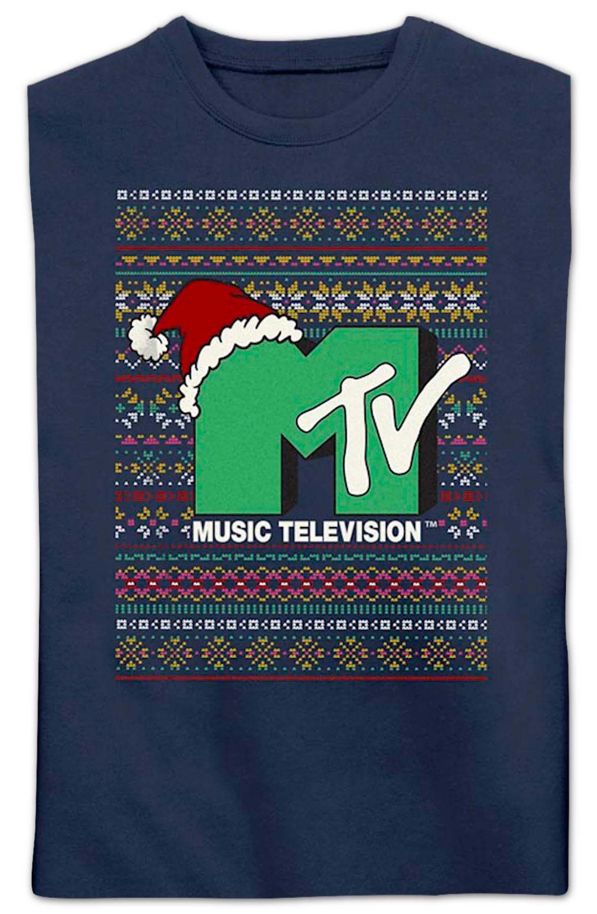 Logo Faux Ugly Christmas Sweater MTV Sweatshirt - Image 2
