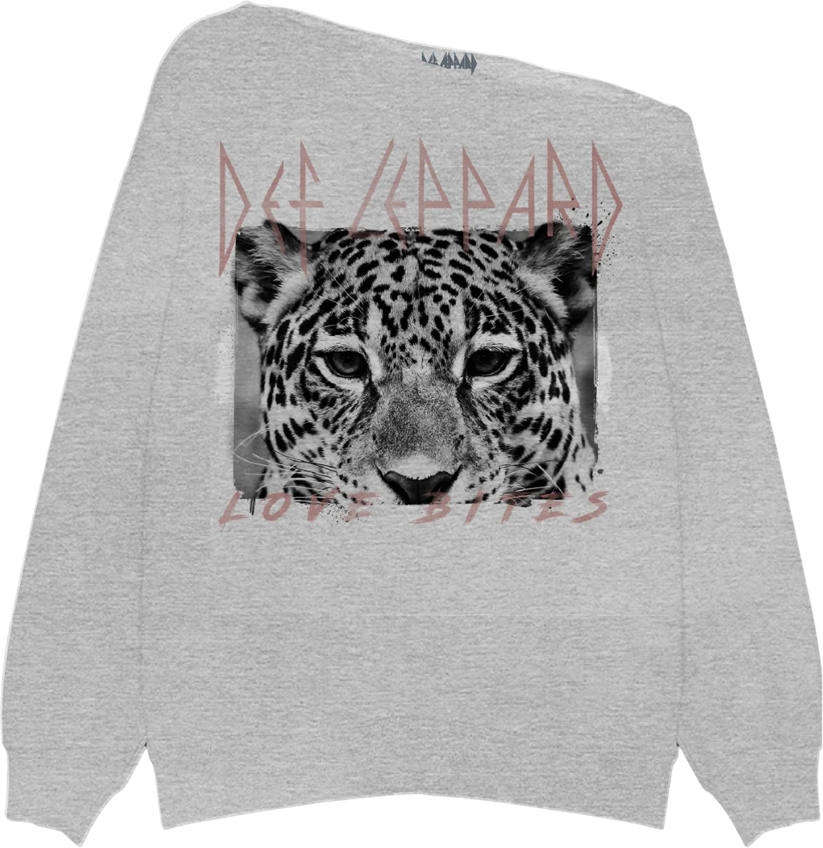 Love Bites Def Leppard Off The Shoulder Sweatshirt