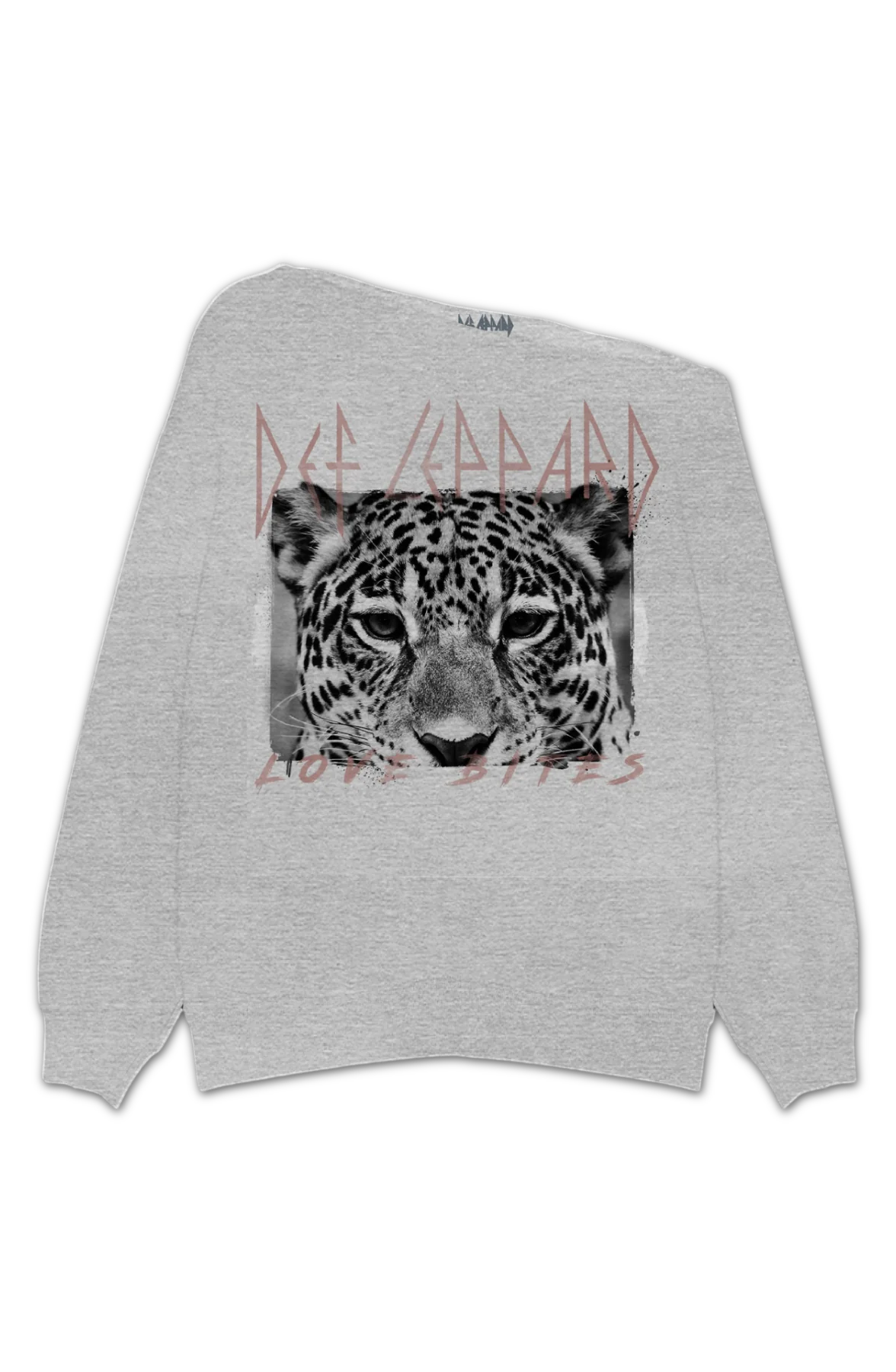 Love Bites Def Leppard Off The Shoulder Sweatshirt - Image 2