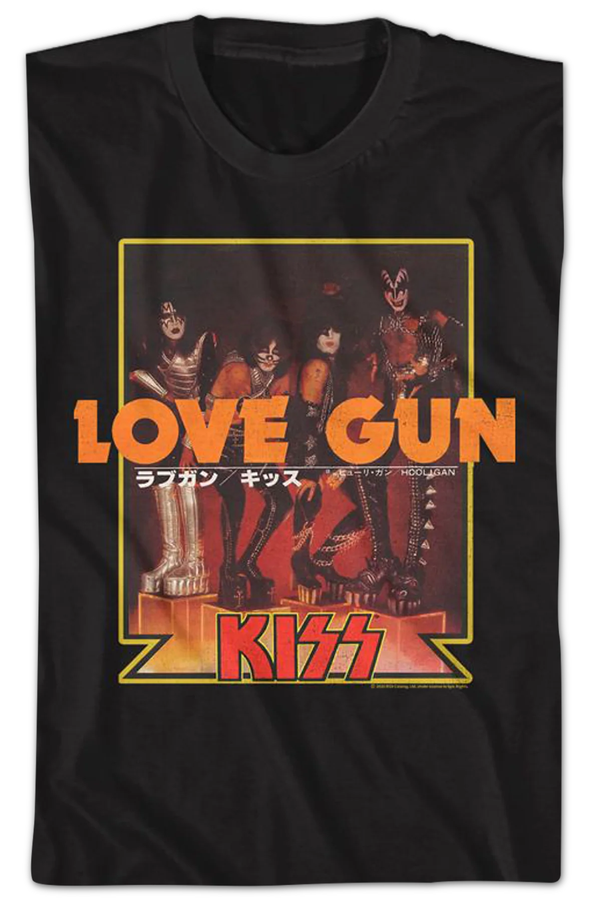 Love Gun Japanese Poster KISS T-Shirt - Image 2