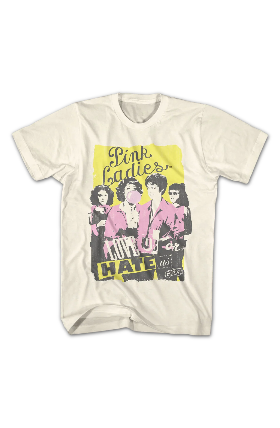 Love Us Or Hate Us Pink Ladies Grease T-Shirt - Image 2