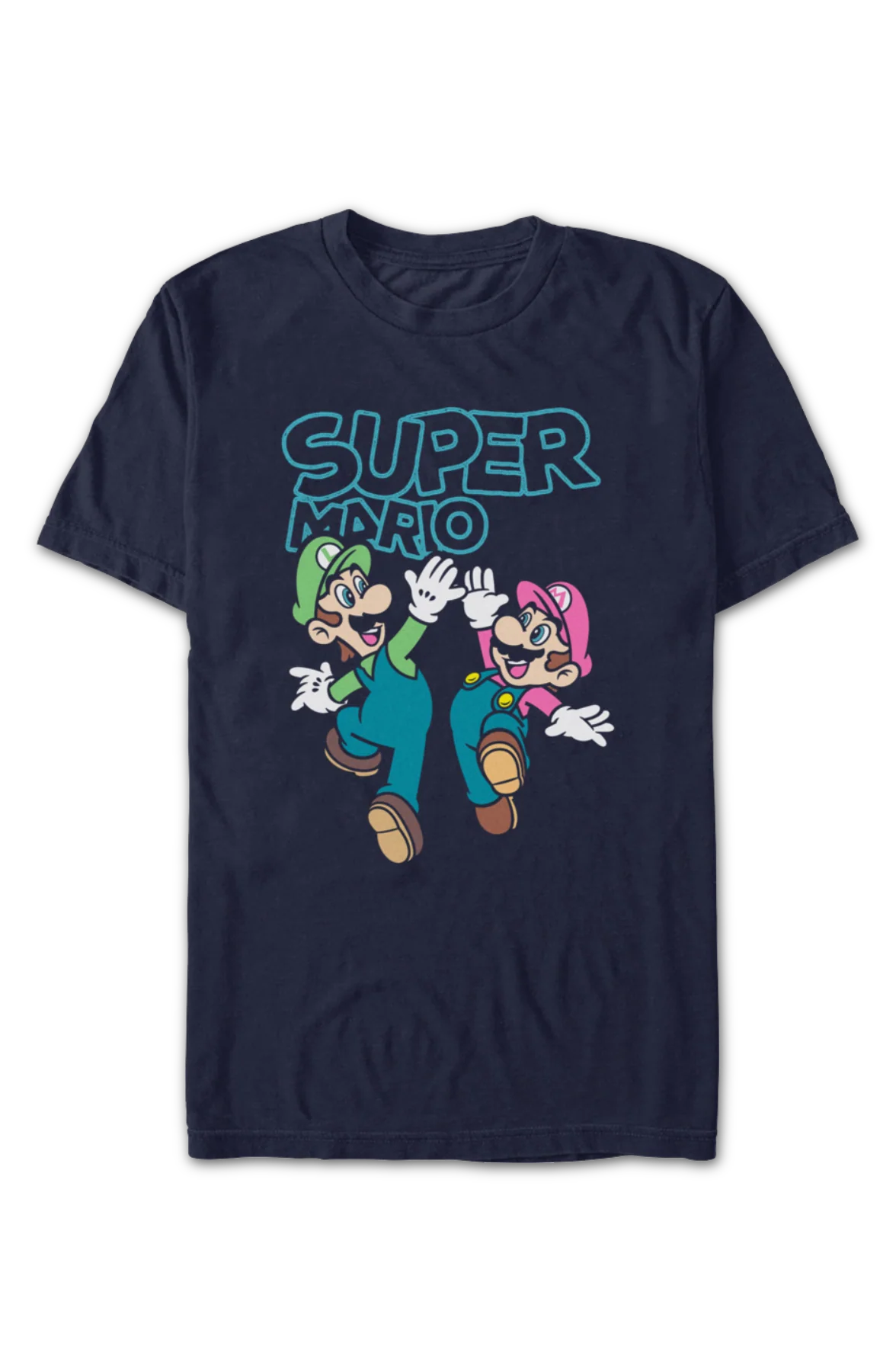 Luigi & Mario High Five Super Mario Bros. T-Shirt - Image 2