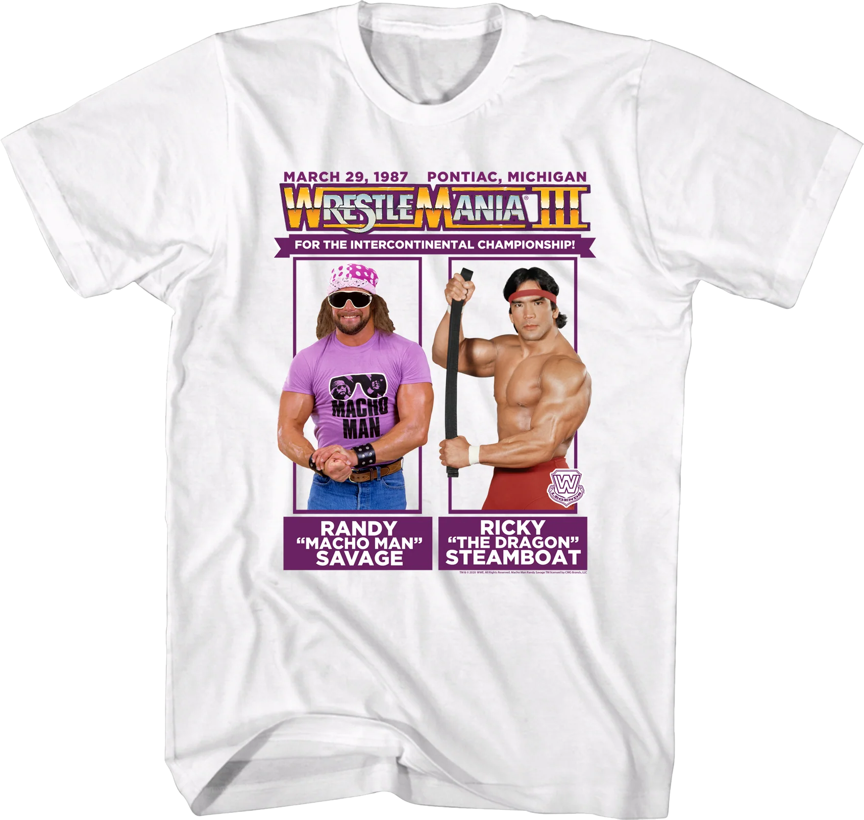 Macho Man Ricky Steamboat WrestleMania T-Shirt