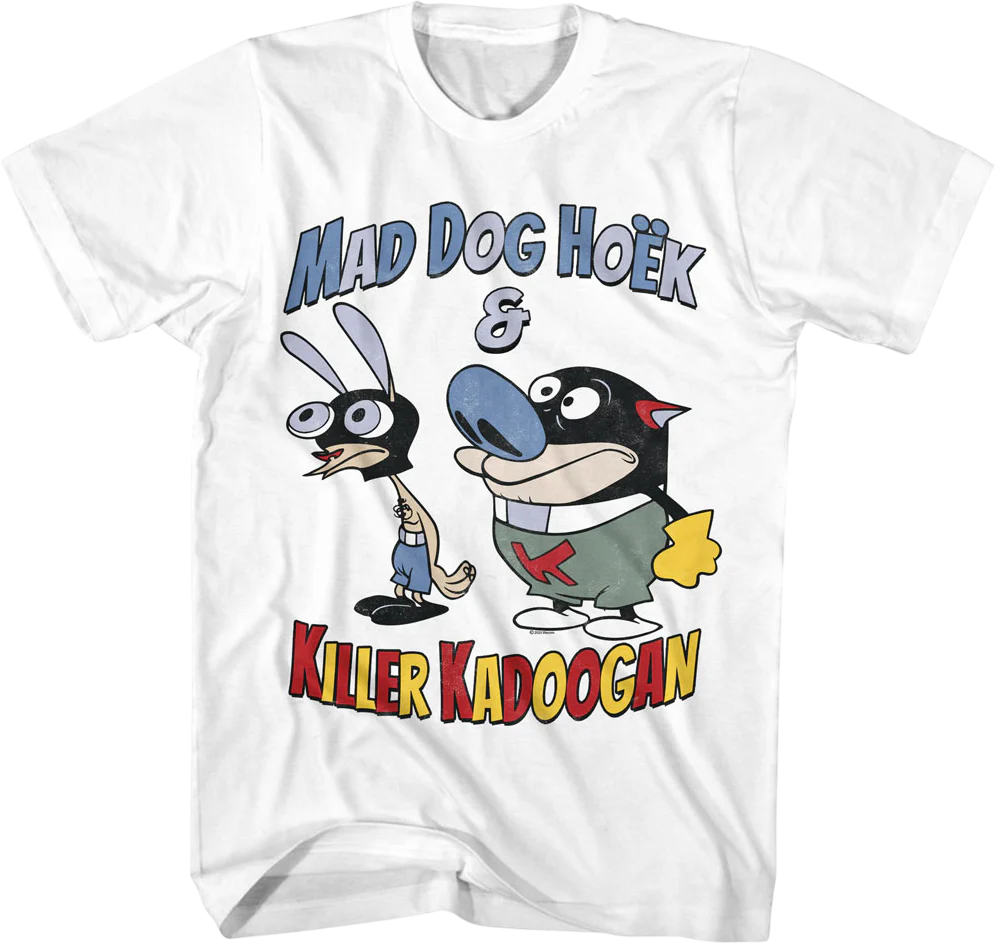 Mad Dog Höek & Killer Kadoogan Ren And Stimpy T-Shirt