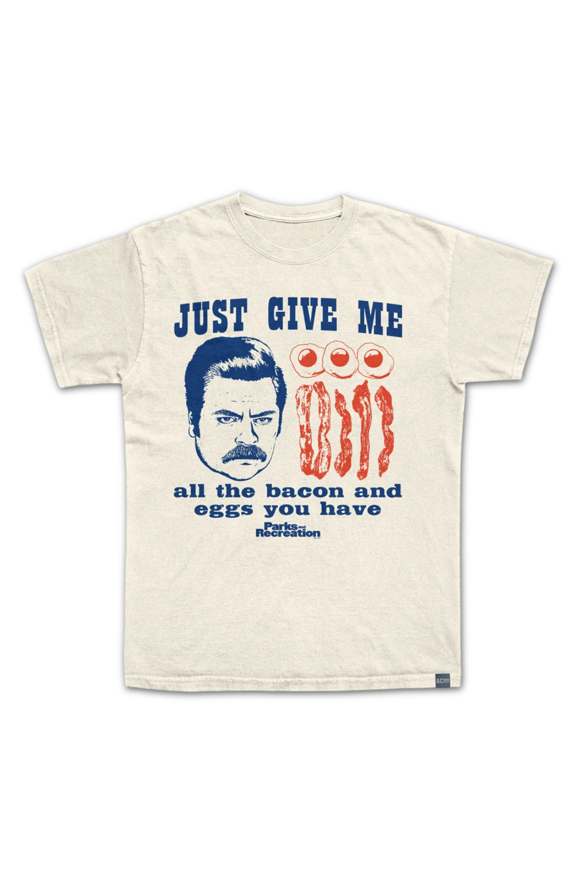 Made In USA Bacon And Eggs Parks And Recreation T-Shirt - Image 2
