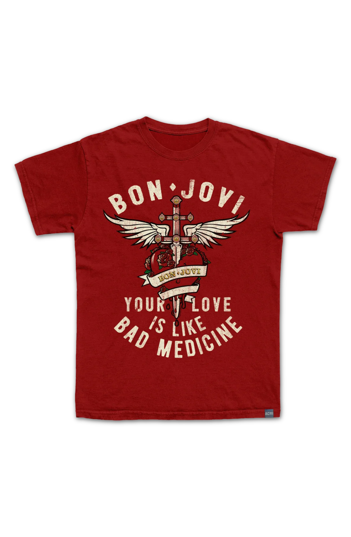 Made In USA Bad Medicine Bon Jovi T-Shirt - Image 2