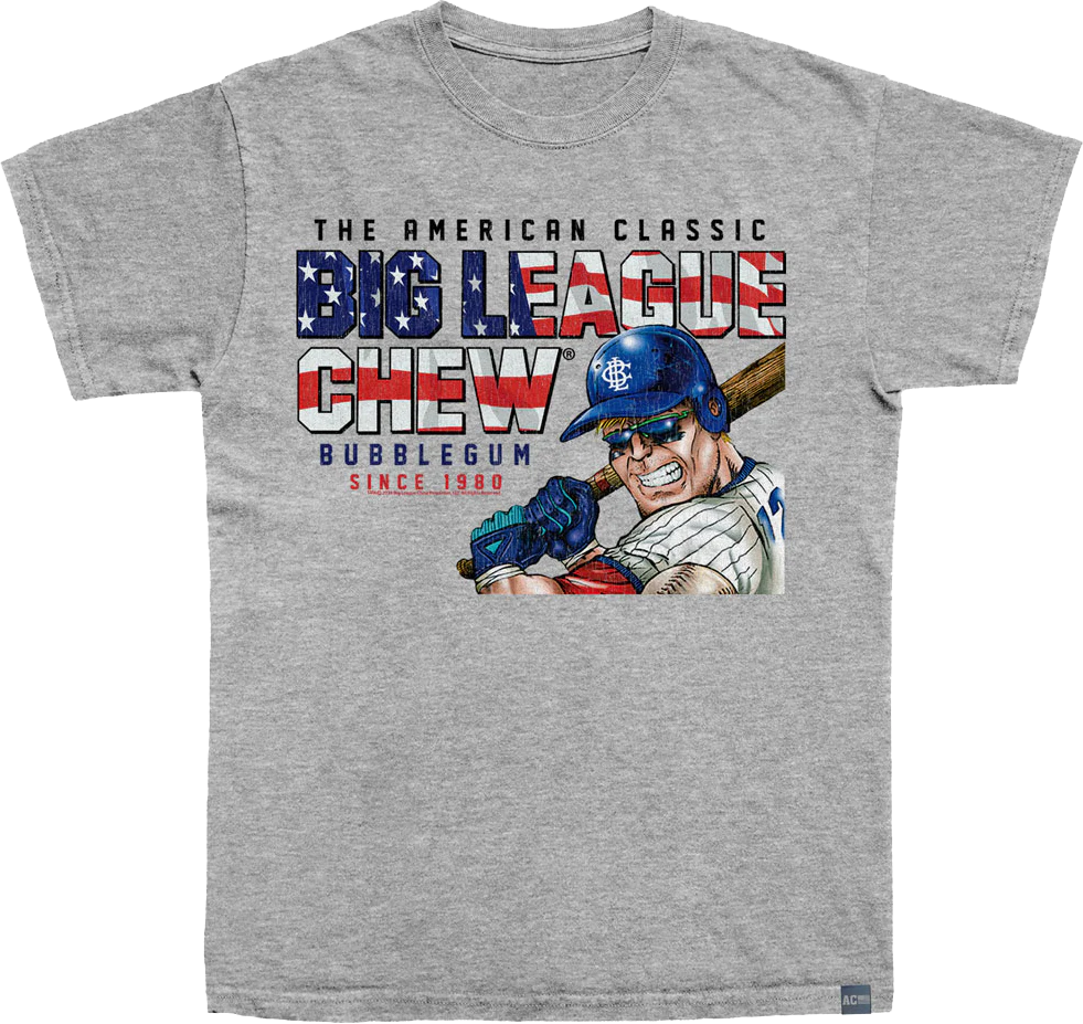 Made In USA Big League Chew America Text T-Shirt