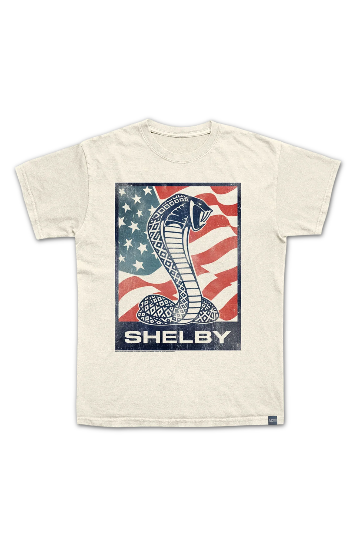 Made In USA Carroll Shelby Flag Snake T-Shirt - Image 2