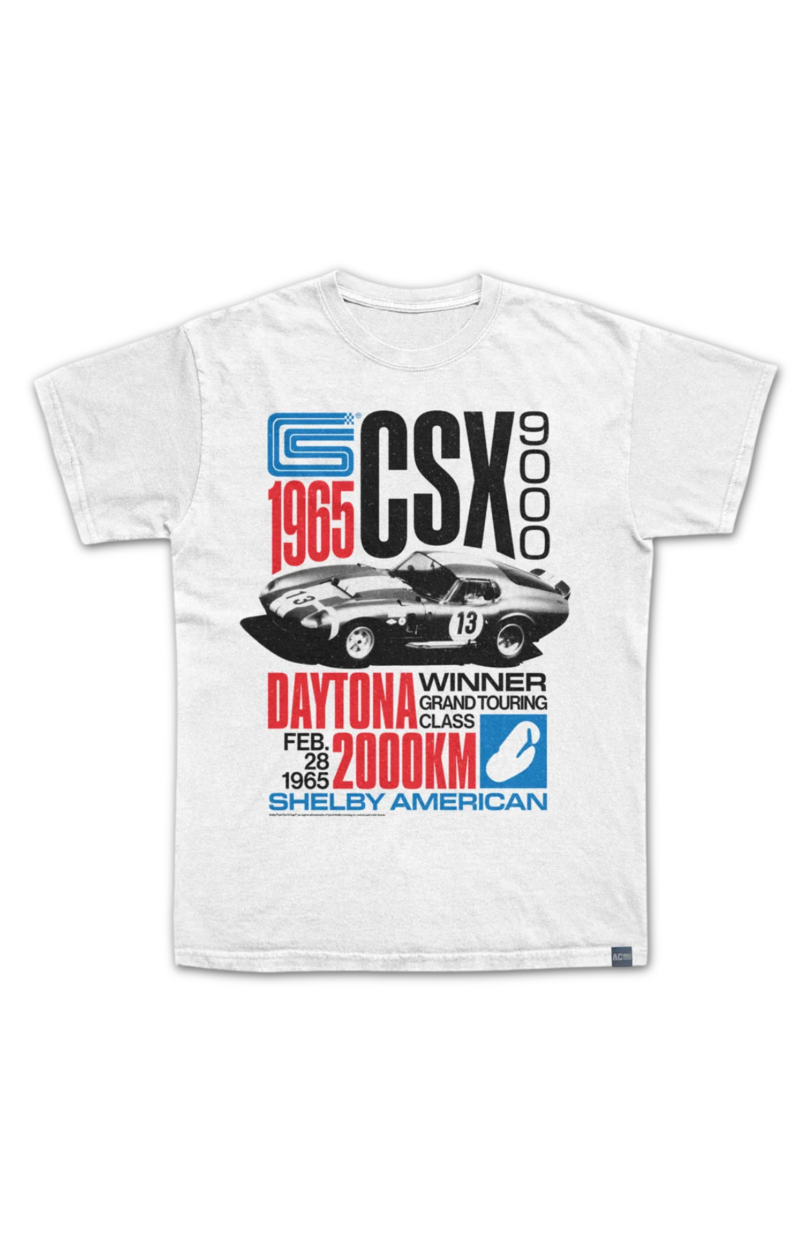 Made In USA Carroll Shelby GT 40 Daytona 2000 km T-Shirt - Image 2