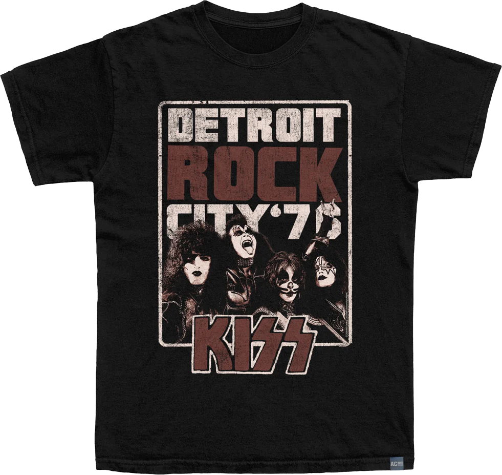 Made In USA Detroit Rock City KISS T-Shirt