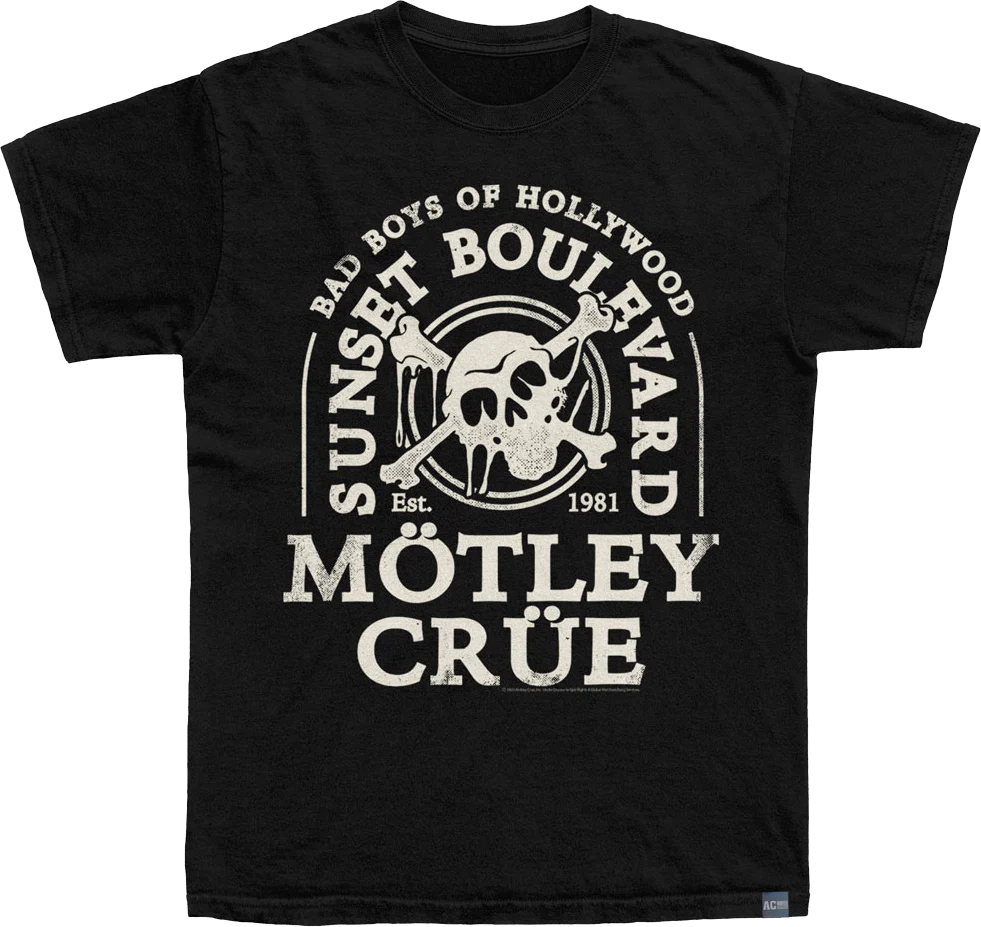 Made In USA Dripskull Motley Crue T-Shirt