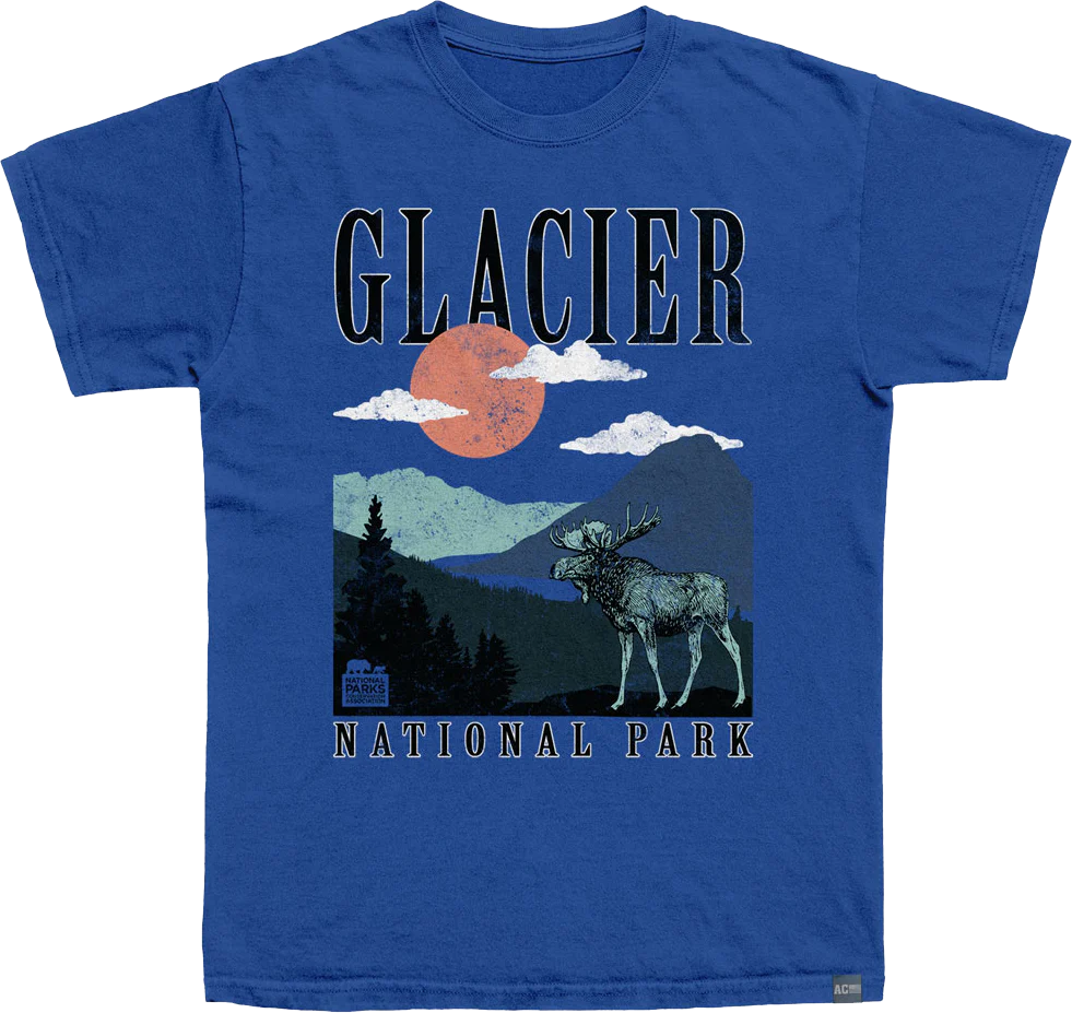Made In USA Glacier National Park T-Shirt