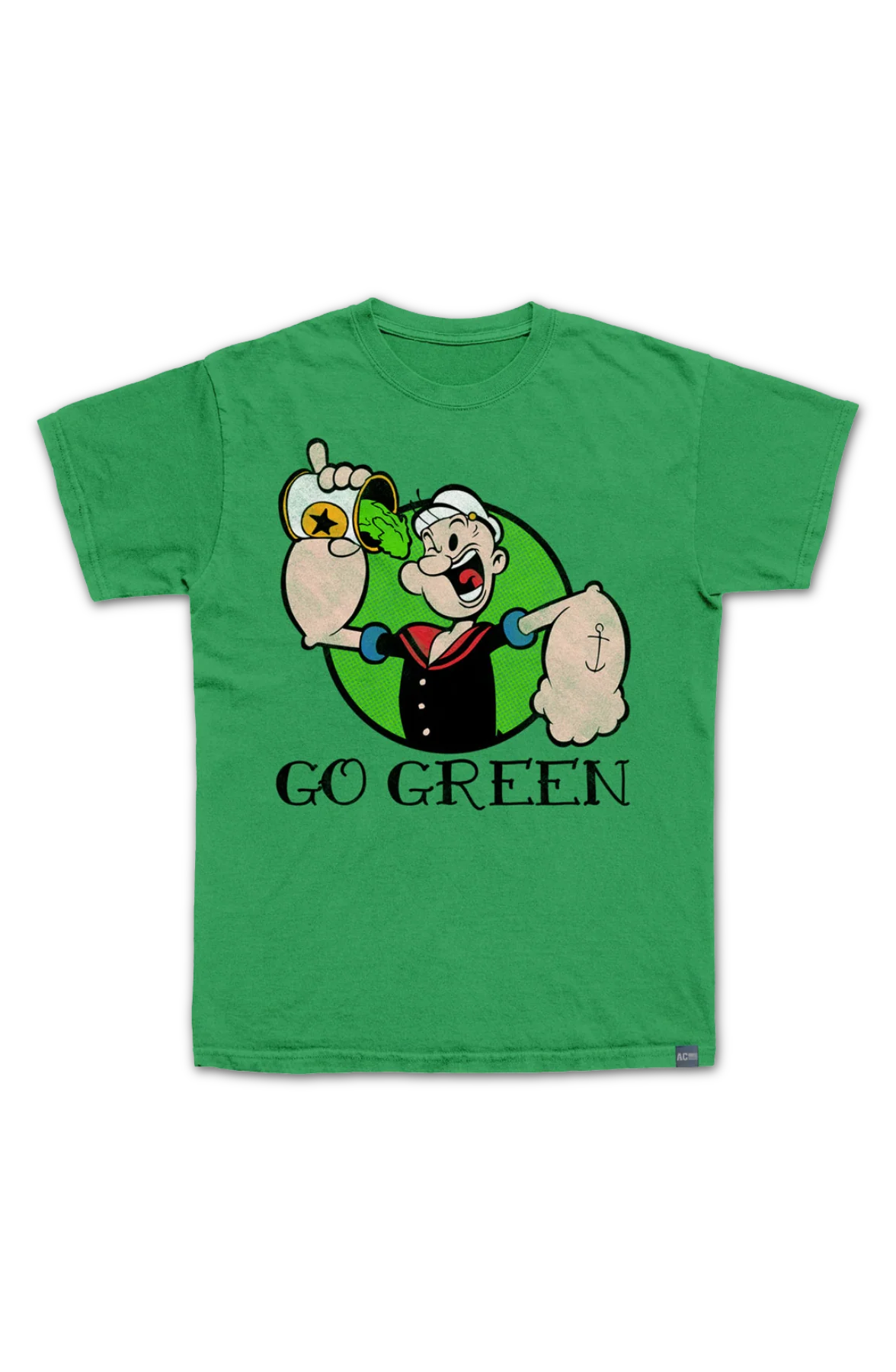Made In USA Go Green Popeye T-Shirt - Image 2