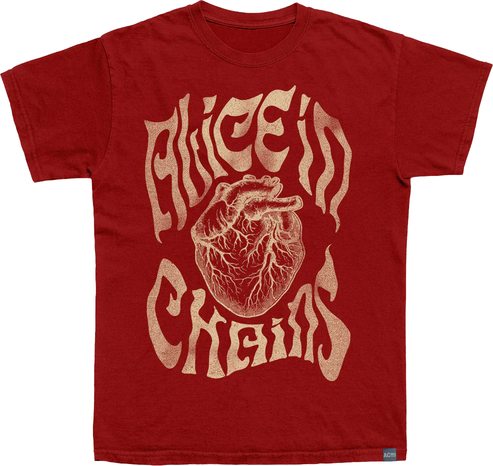Made In USA Heart Alice In Chains T-Shirt