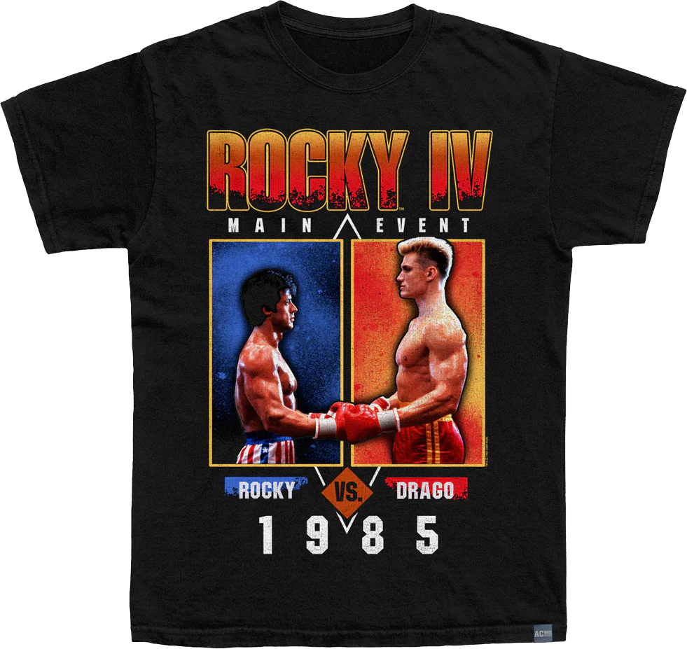 Made In USA Main Event Rocky Vs. Drago 1985 Rocky IV T-Shirt