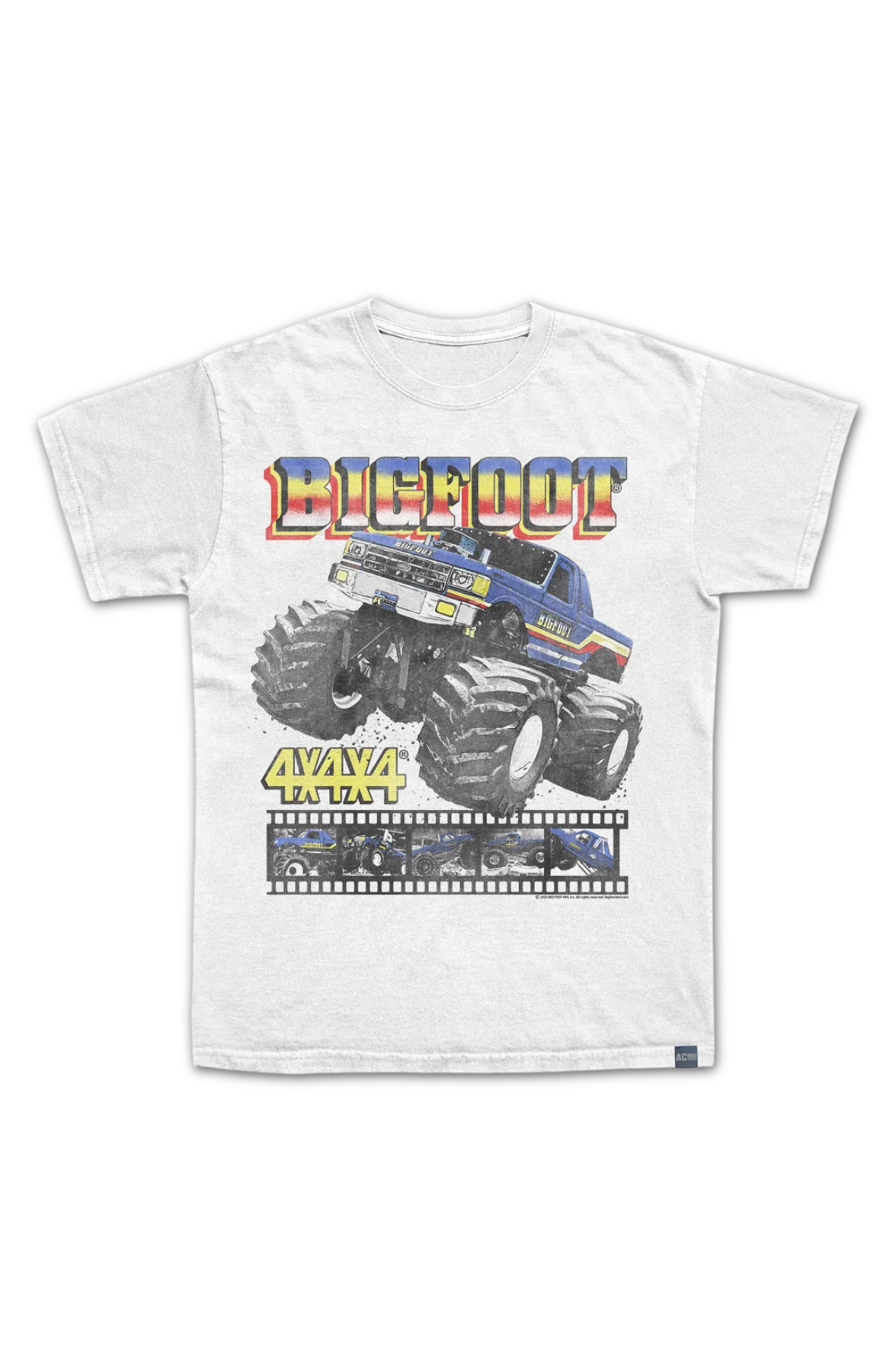 Made In USA Monster Truck Film Reel Bigfoot T-Shirt - Image 2