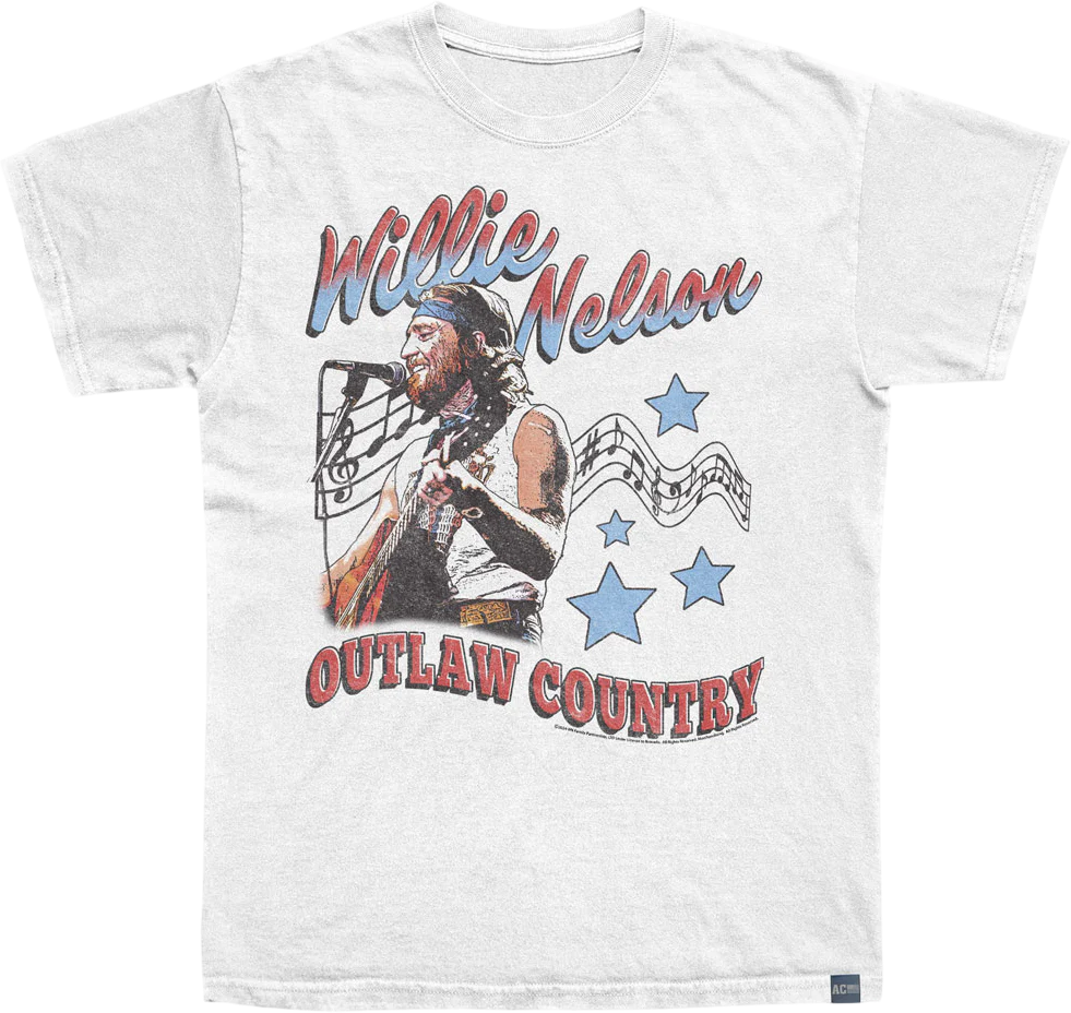 Made In USA Outlaw Country Americana Willie Nelson T-Shirt