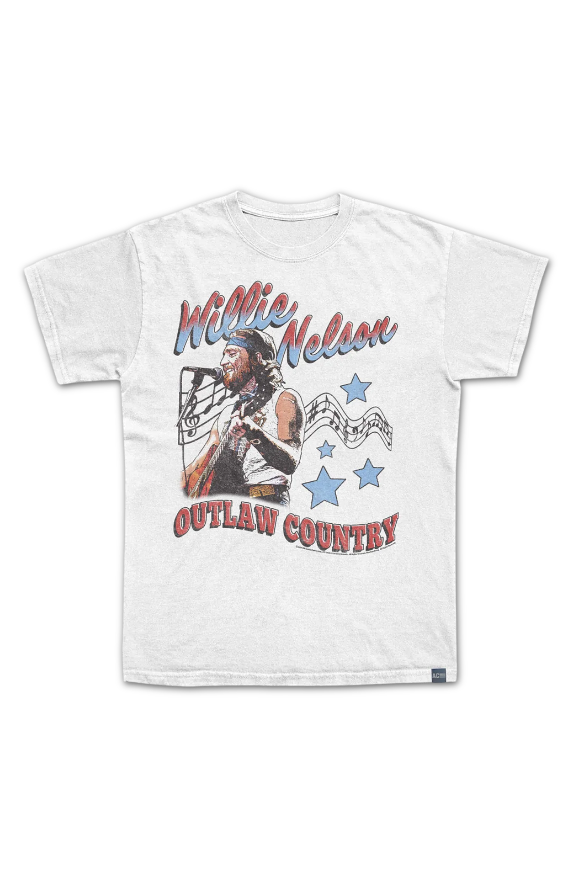 Made In USA Outlaw Country Americana Willie Nelson T-Shirt - Image 2