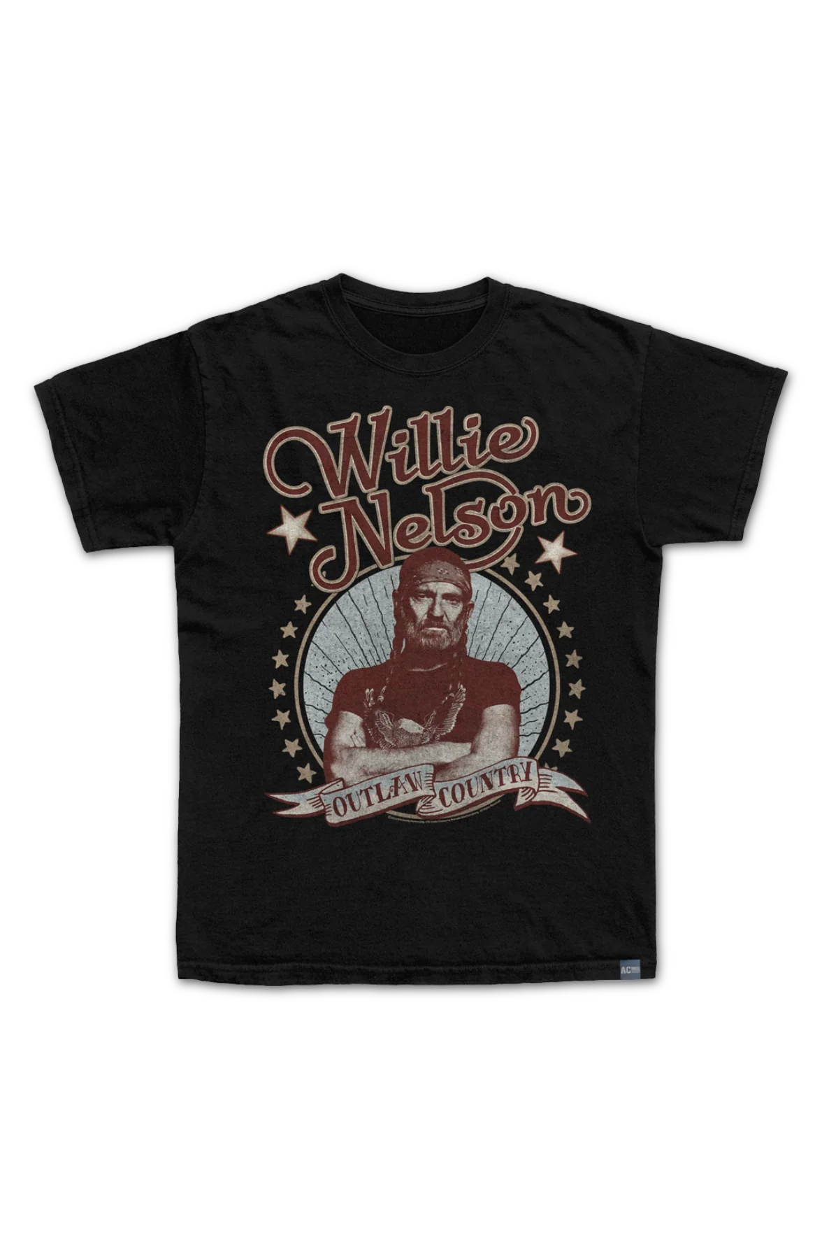 Made In USA Outlaw Country Willie Nelson T-Shirt - Image 2