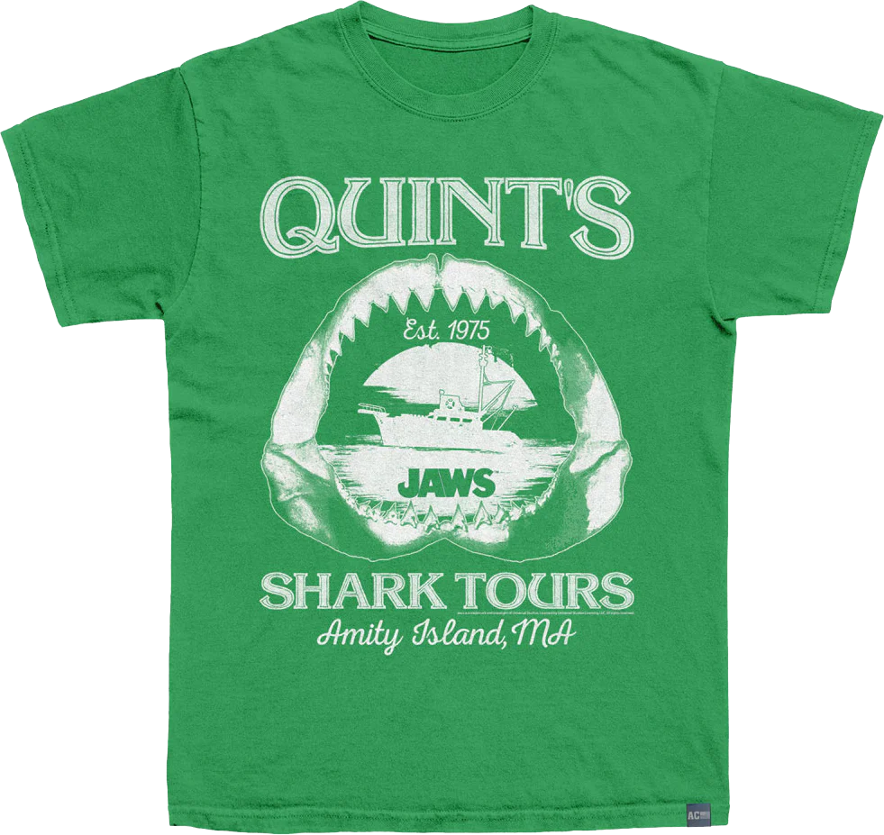 Made In USA Quint's Shark Tours Jaws T-Shirt