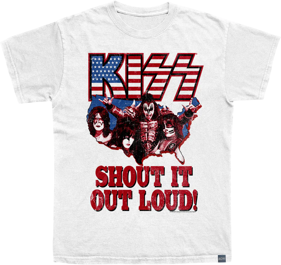 Made In USA Shout It Out Loud KISS T-Shirt