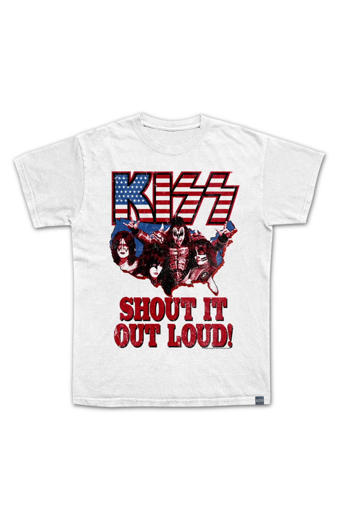 Made In USA Shout It Out Loud KISS T-Shirt - Image 2