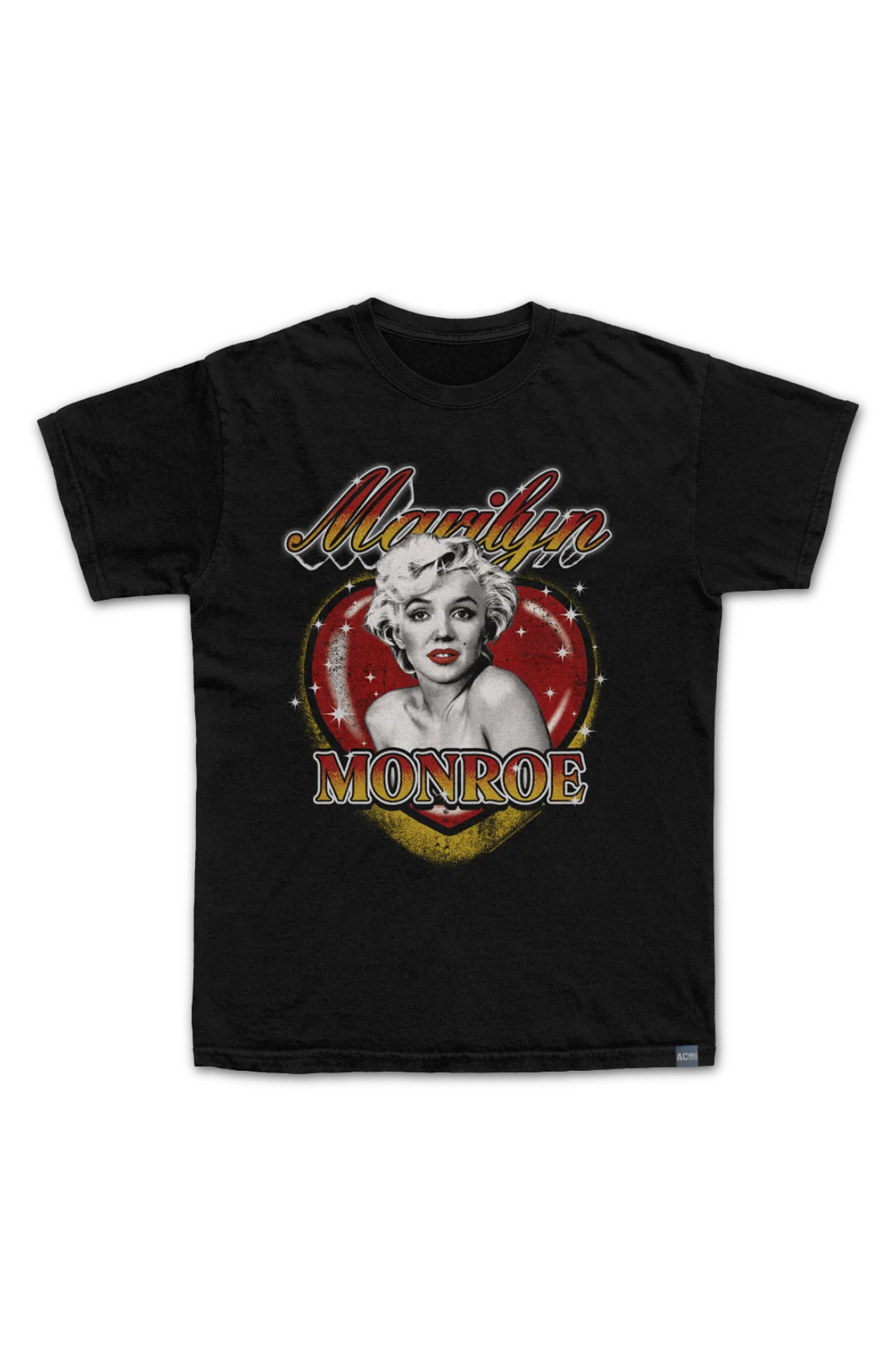 Made In USA Sparkling Heart Marilyn Monroe T-Shirt - Image 2