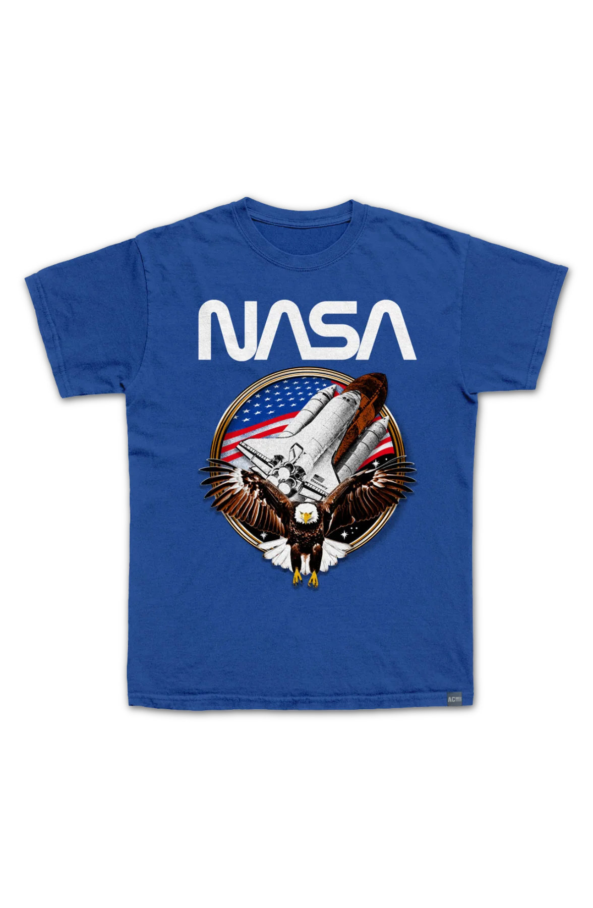 Made In USA Stars Stripes & Shuttle NASA T-Shirt - Image 2