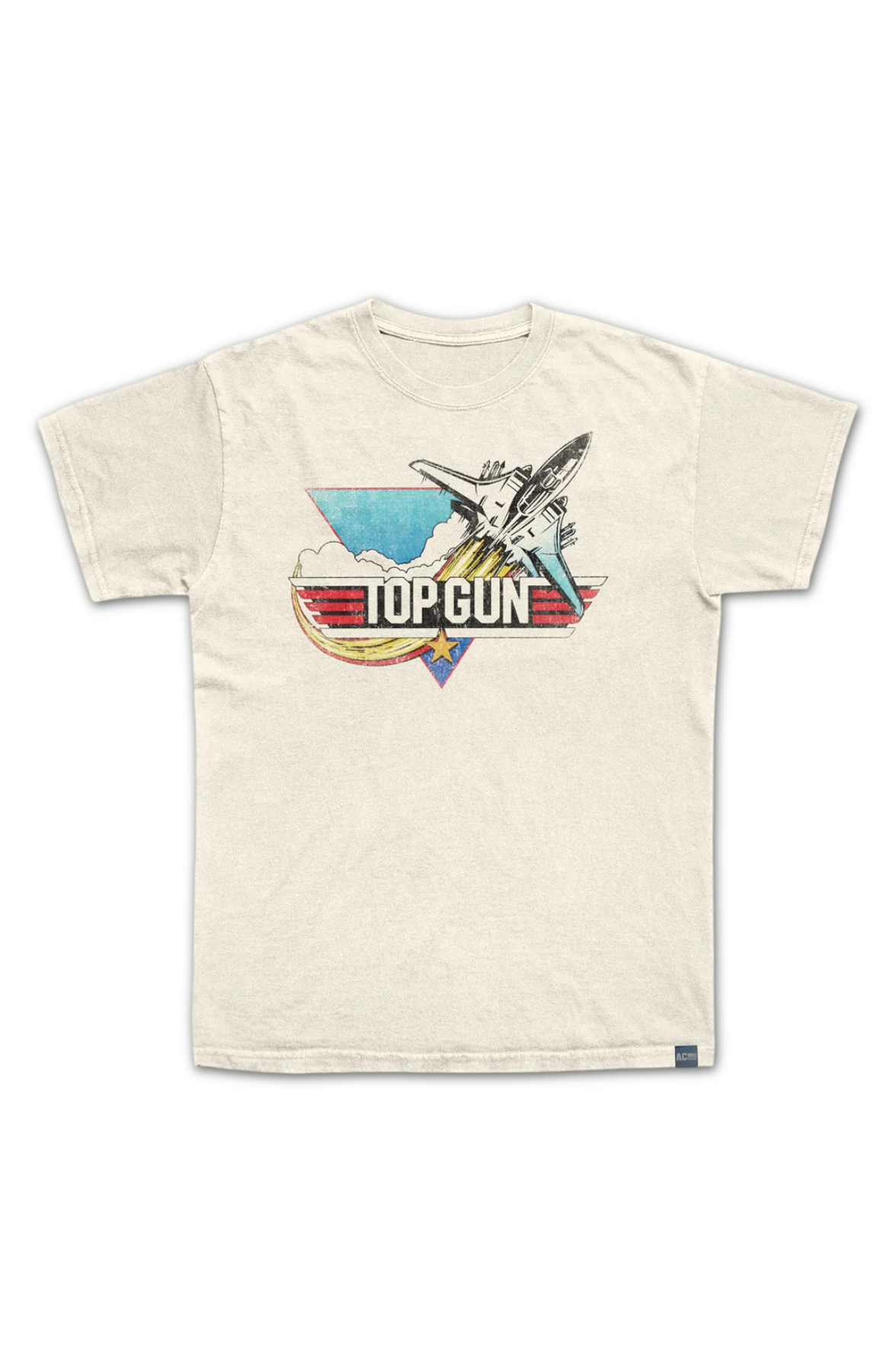 Made In USA Vintage Fade Top Gun T-Shirt - Image 2