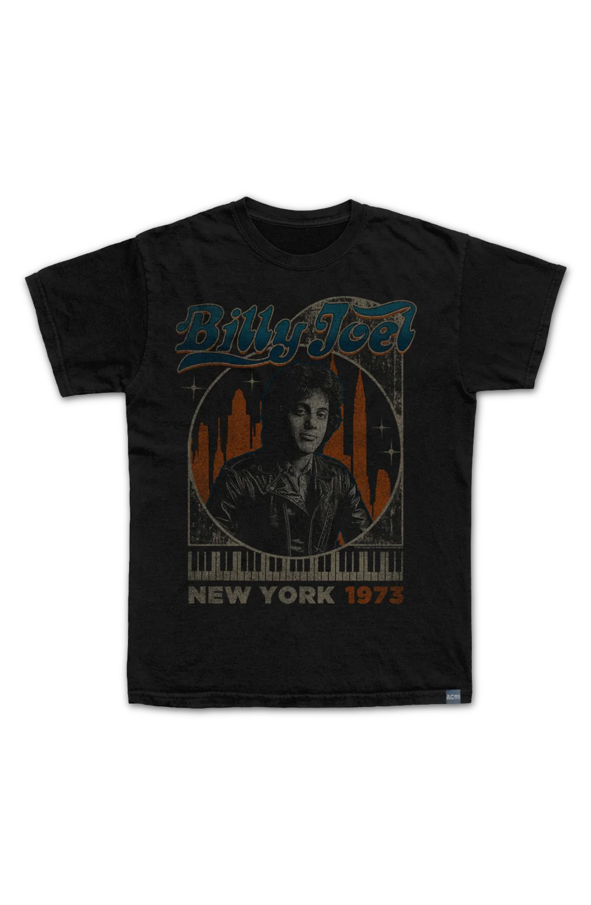 Made In USA Vintage New York 1973 Billy Joel T-Shirt - Image 2