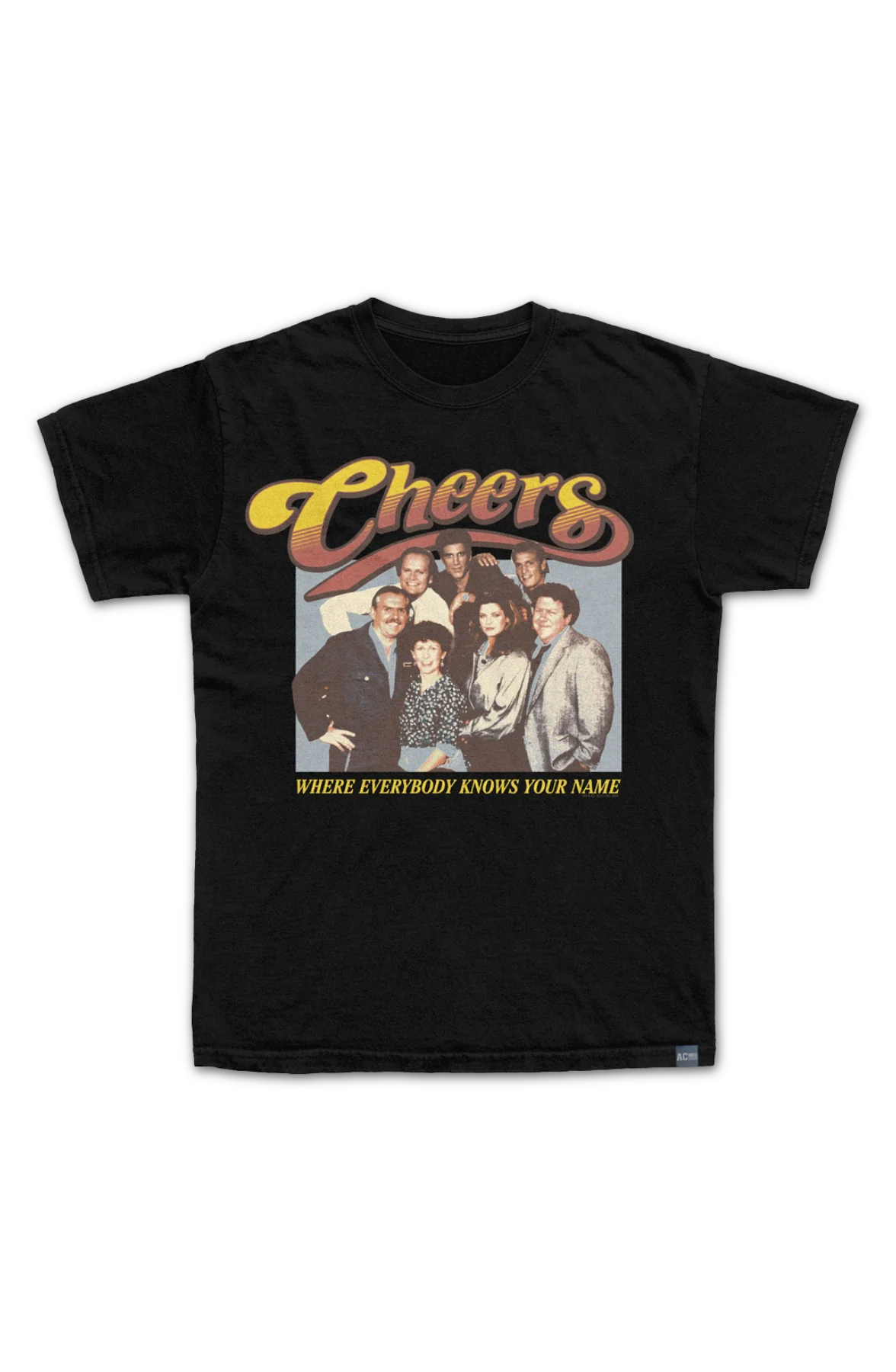 Made In USA Where Everybody Knows Your Name Cast Cheers T-Shirt - Image 2