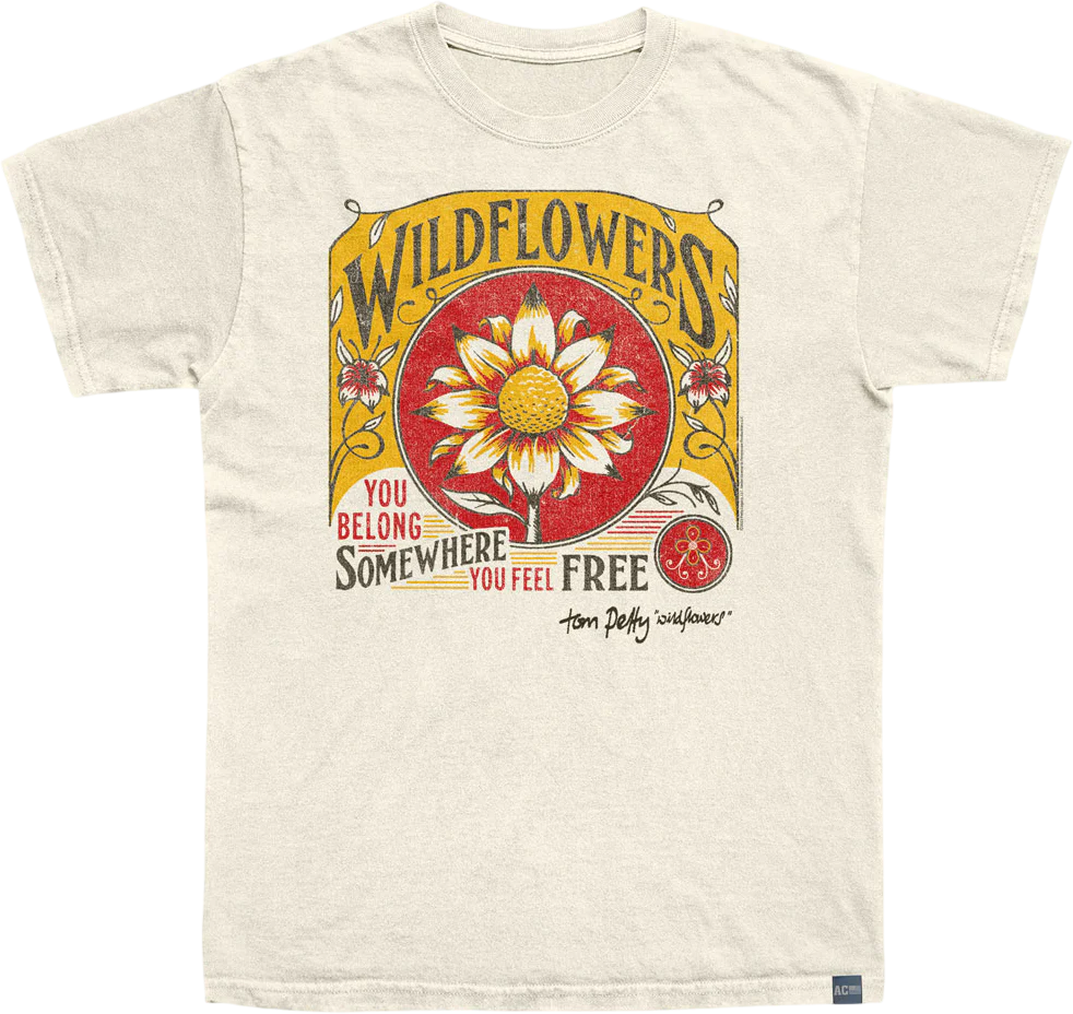 Made In USA Wildflowers Tom Petty T-Shirt