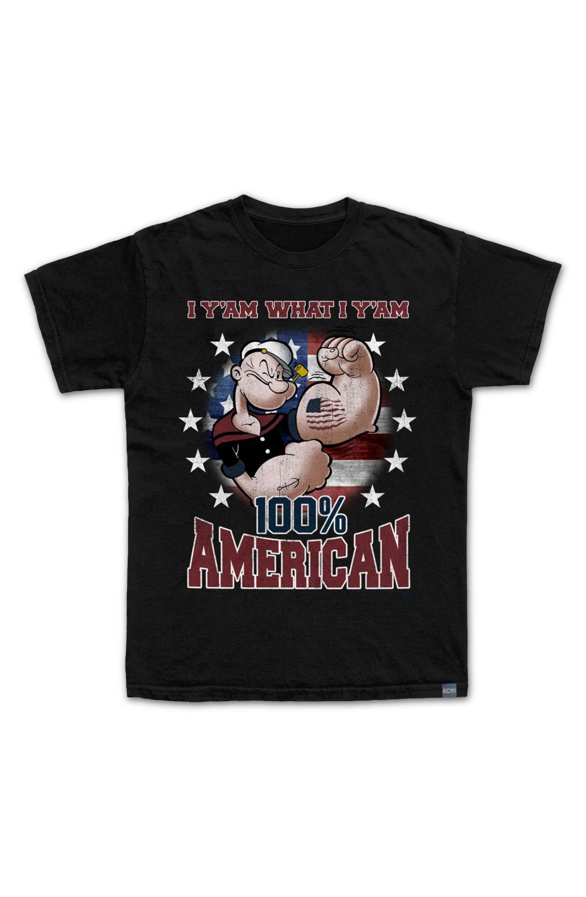 Made In USA Yam 100% American Popeye T-Shirt - Image 2