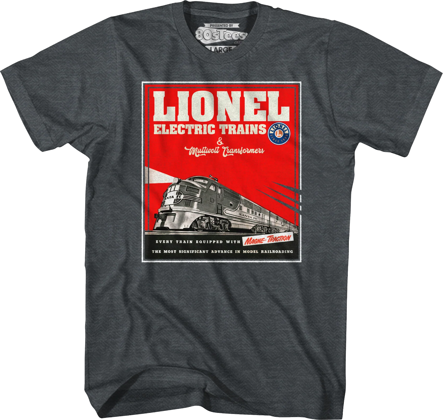 Magne-Traction Lionel Trains T-Shirt - Image 5