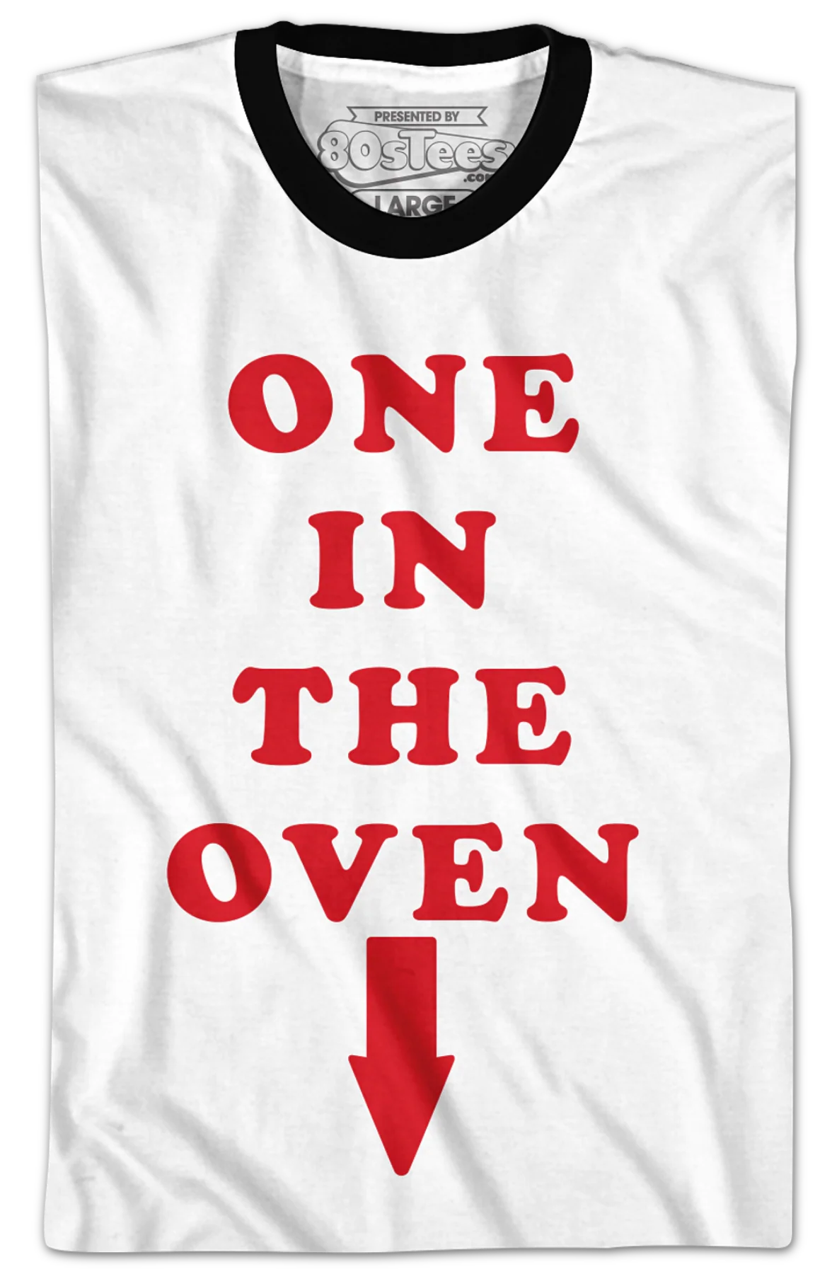 Mahoney One In The Oven Police Academy Ringer Shirt - Image 2