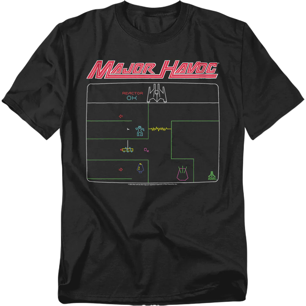 Major Havoc Screen Atari T-Shirt