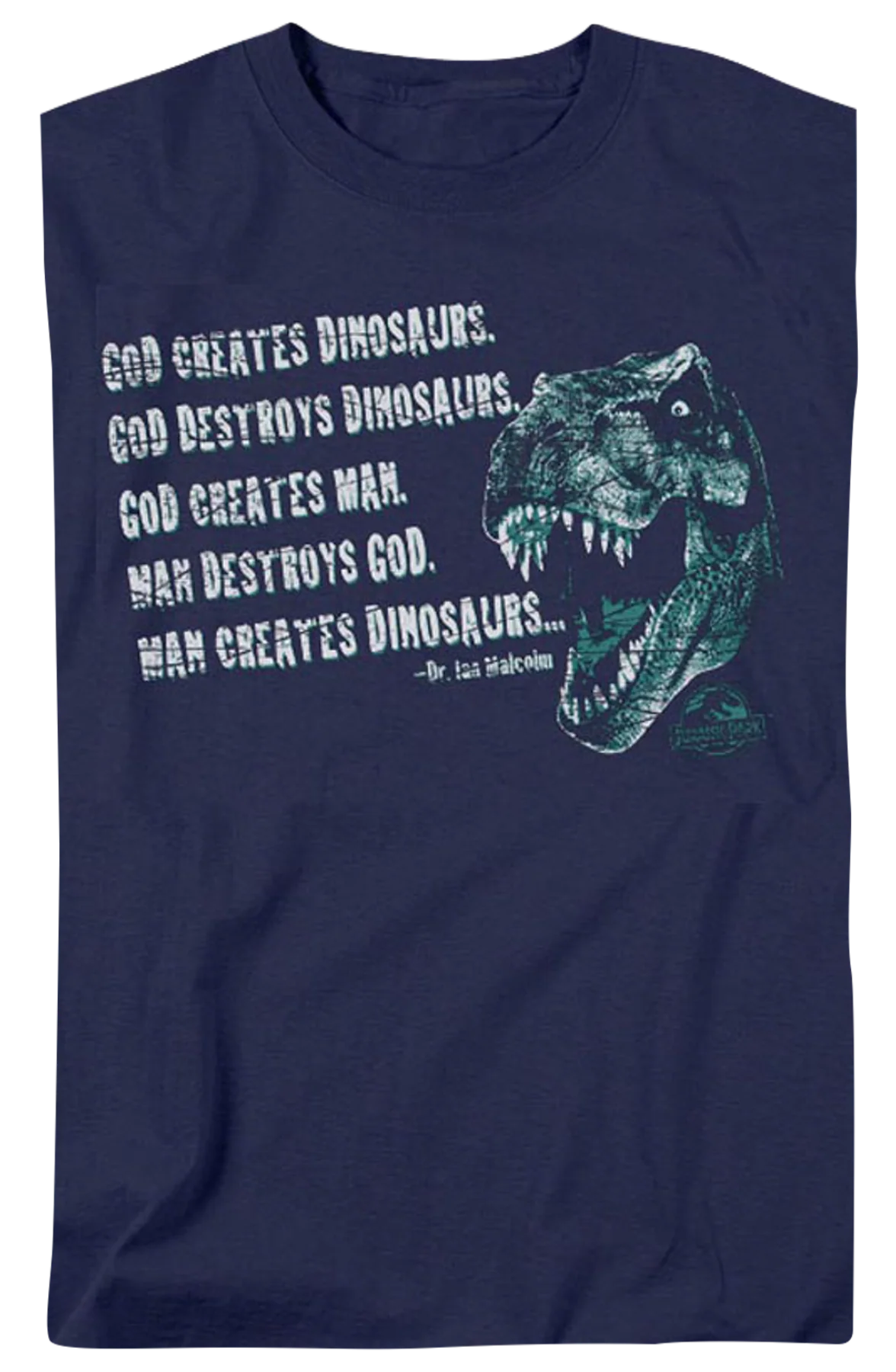 Man Creates Dinosaurs Jurassic Park T-Shirt - Image 2